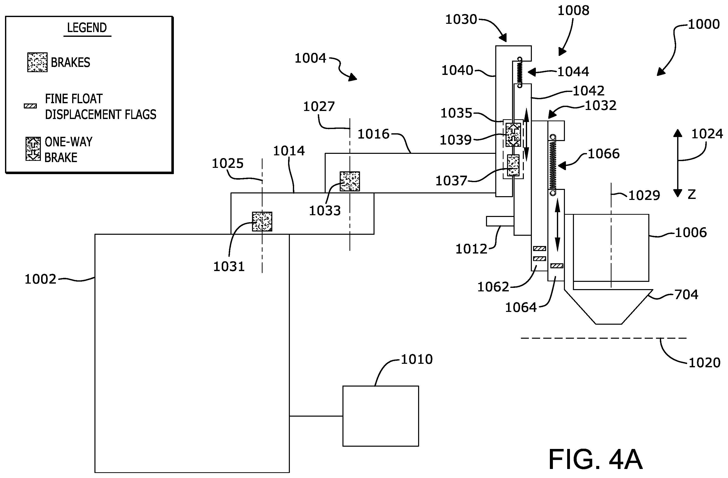 Patent US12599454 Figure 5 – Mechanisms and methods to control movement of a head of a medical system relative to an anatomical site