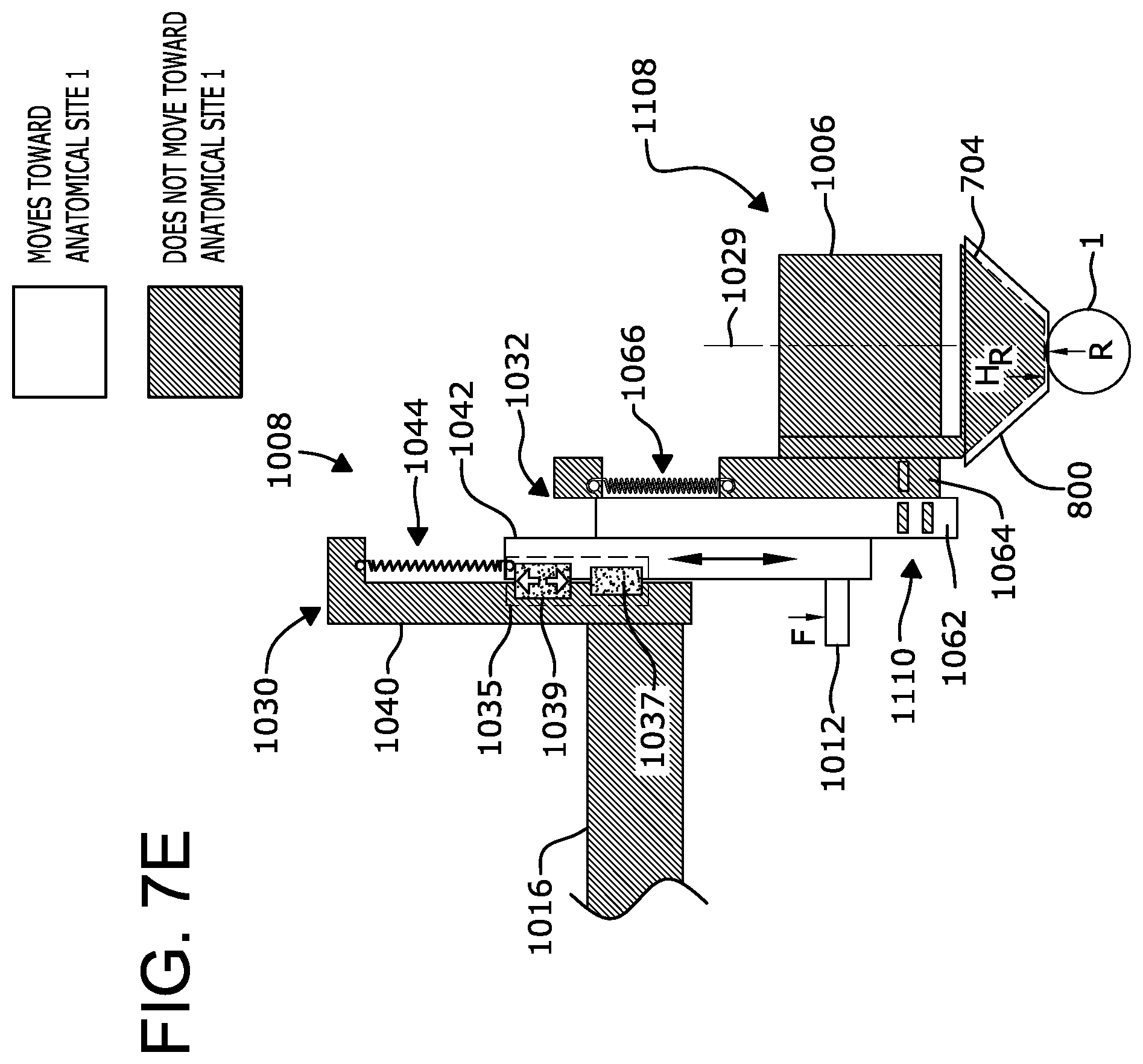Patent US12599454 Figure 11 – Mechanisms and methods to control movement of a head of a medical system relative to an anatomical site