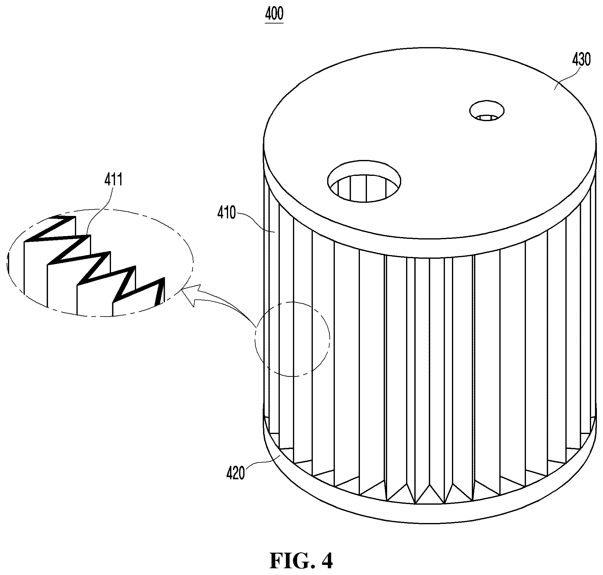 Patent US12599459 Figure 4 – Device comprising handpiece connector having filter coupled thereto