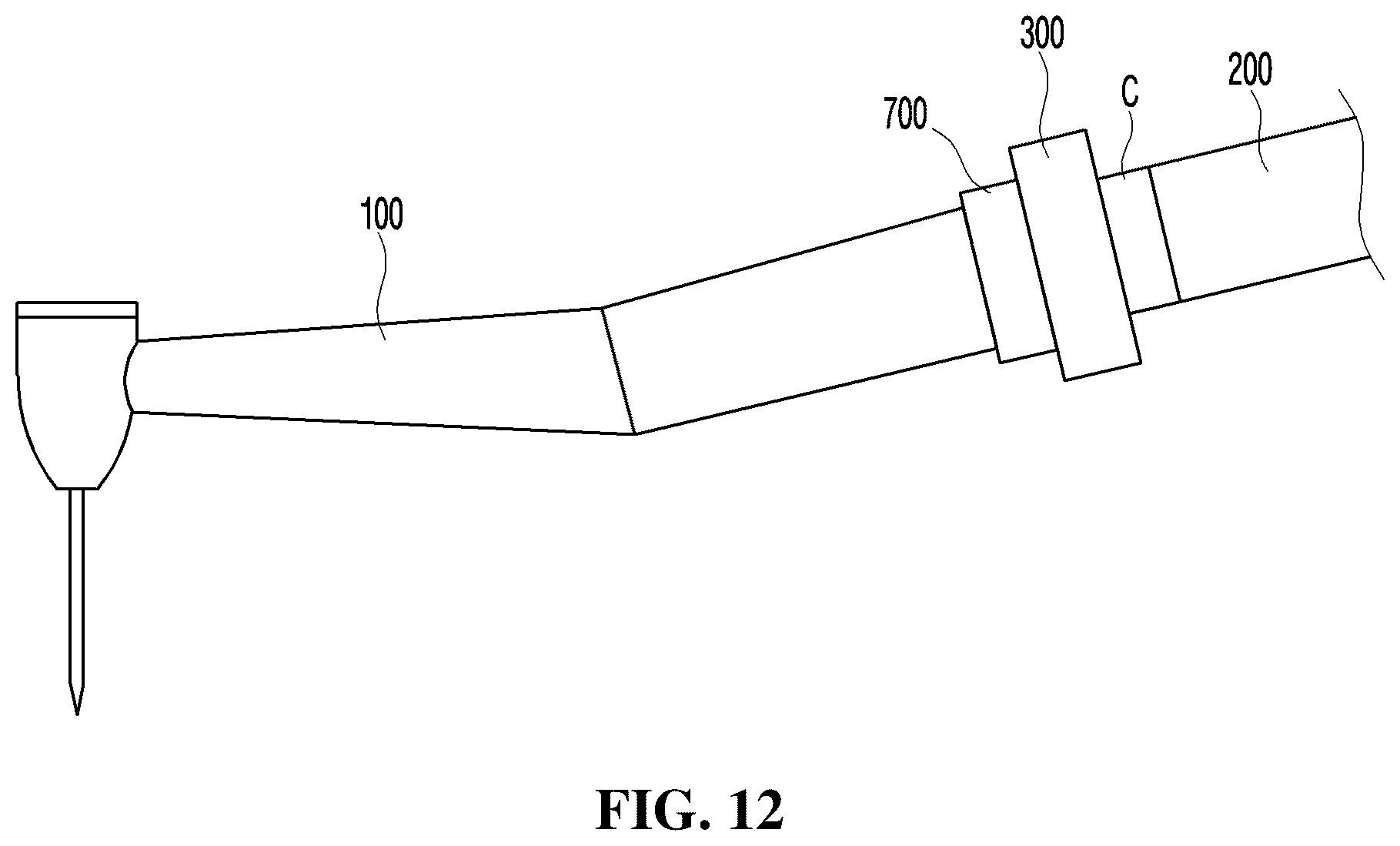 Patent US12599459 Figure 12 – Device comprising handpiece connector having filter coupled thereto