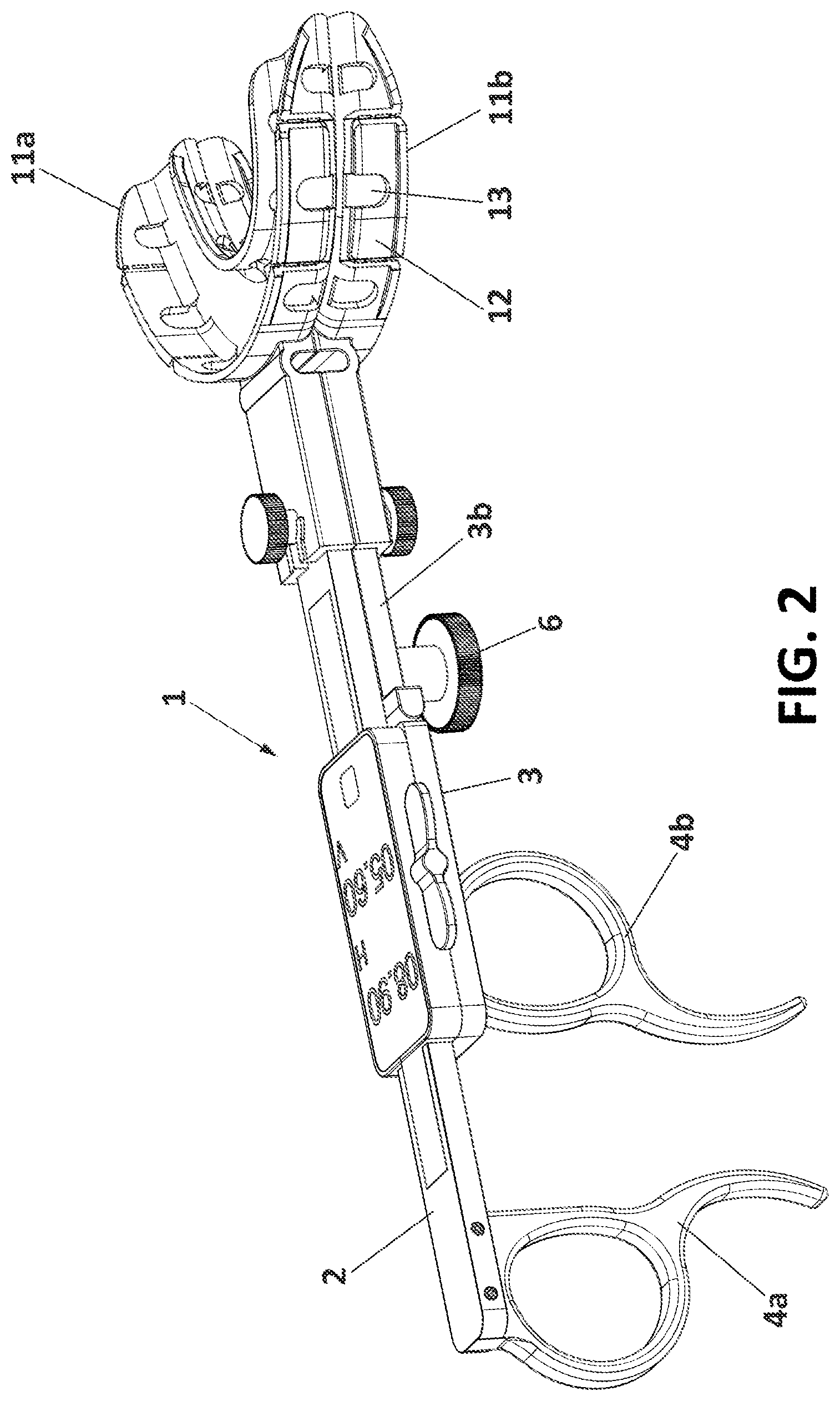 Patent US12599467 Figure 2 – Mandibular opening and advancement measurement and positioning device