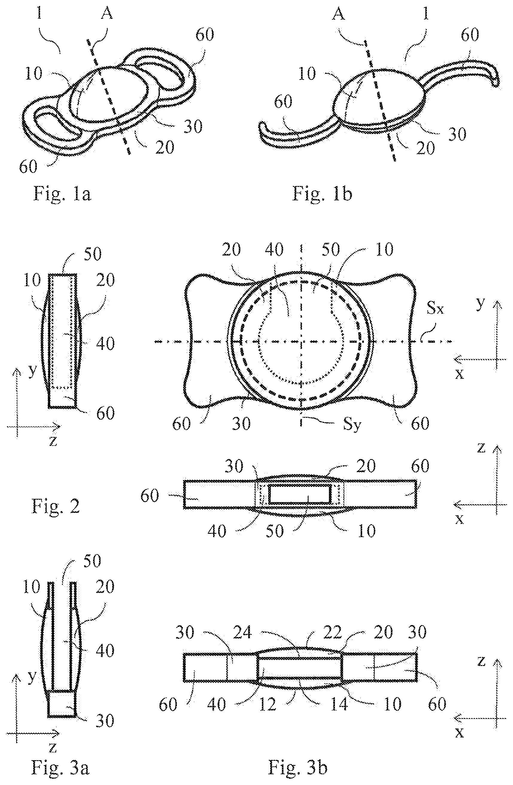 Patent US12599477 Figure 1 – Artificial eye lens
