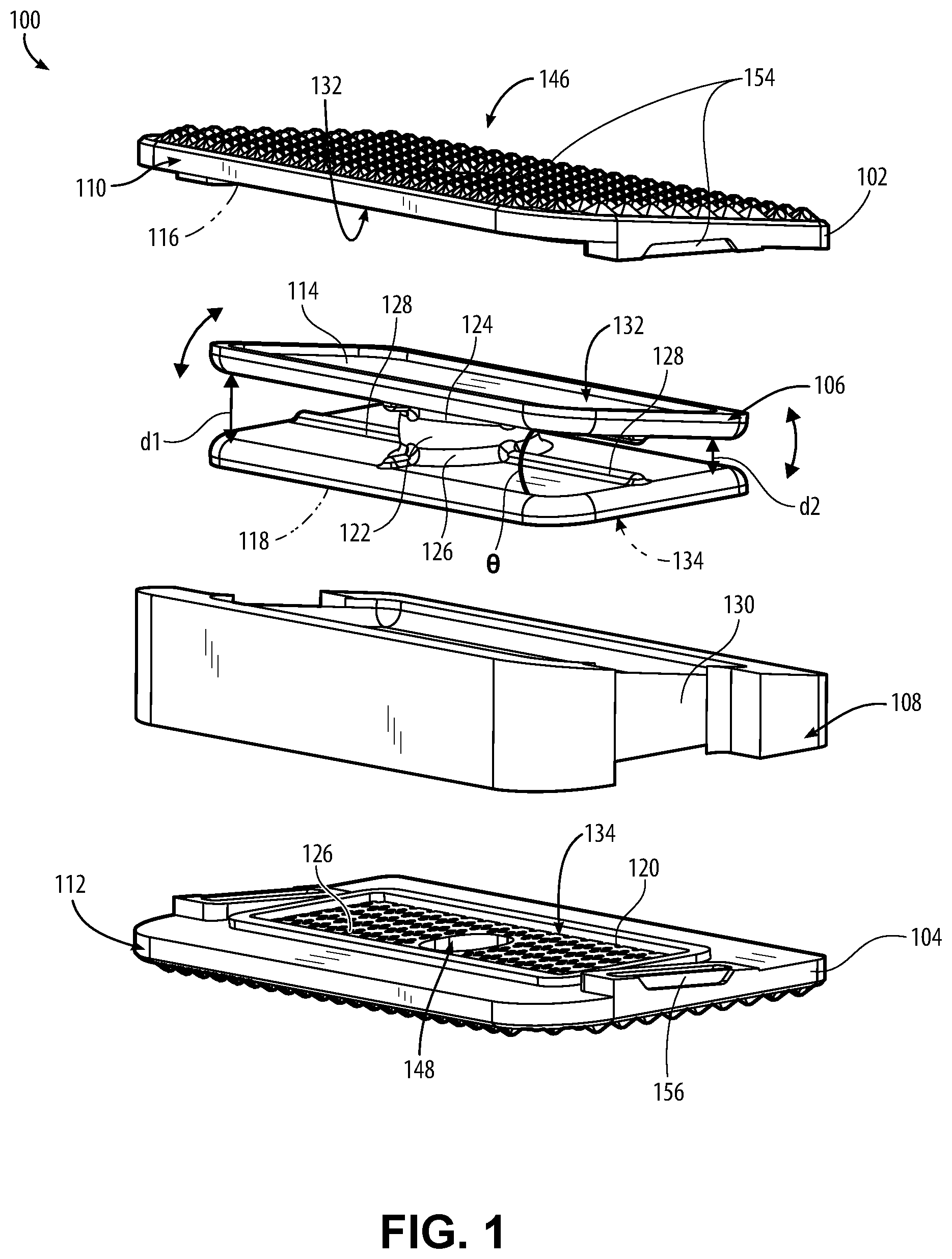 Patent US12599487 Figure 1 – Tools and implants for lateral disc replacement