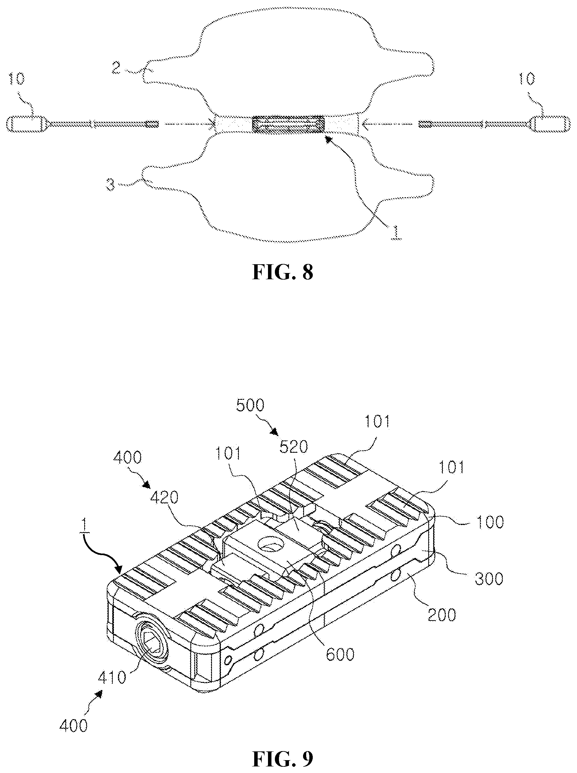 Patent US12599488 Figure 6 – Bi-planar expandable cage for spine