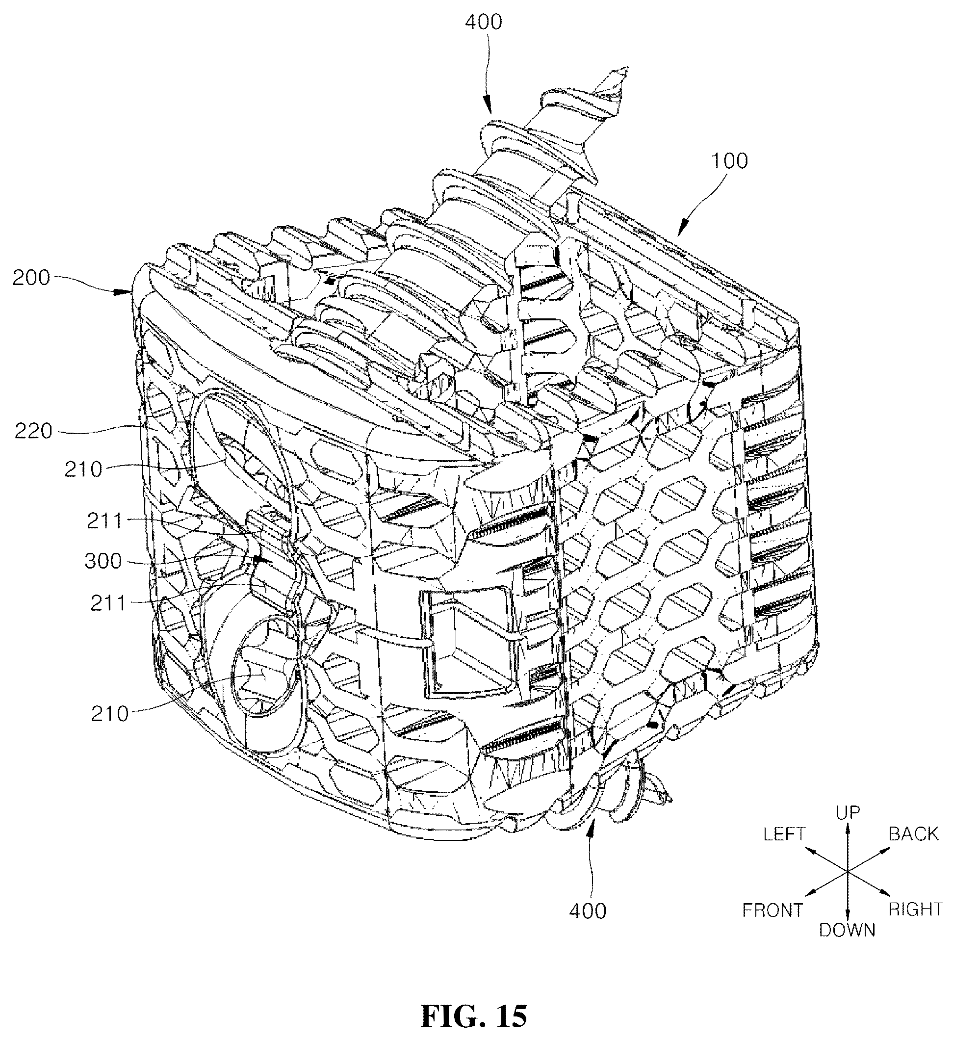 Patent US12599489 Figure 15 – Spinal cage fixable through insertion of bone screws
