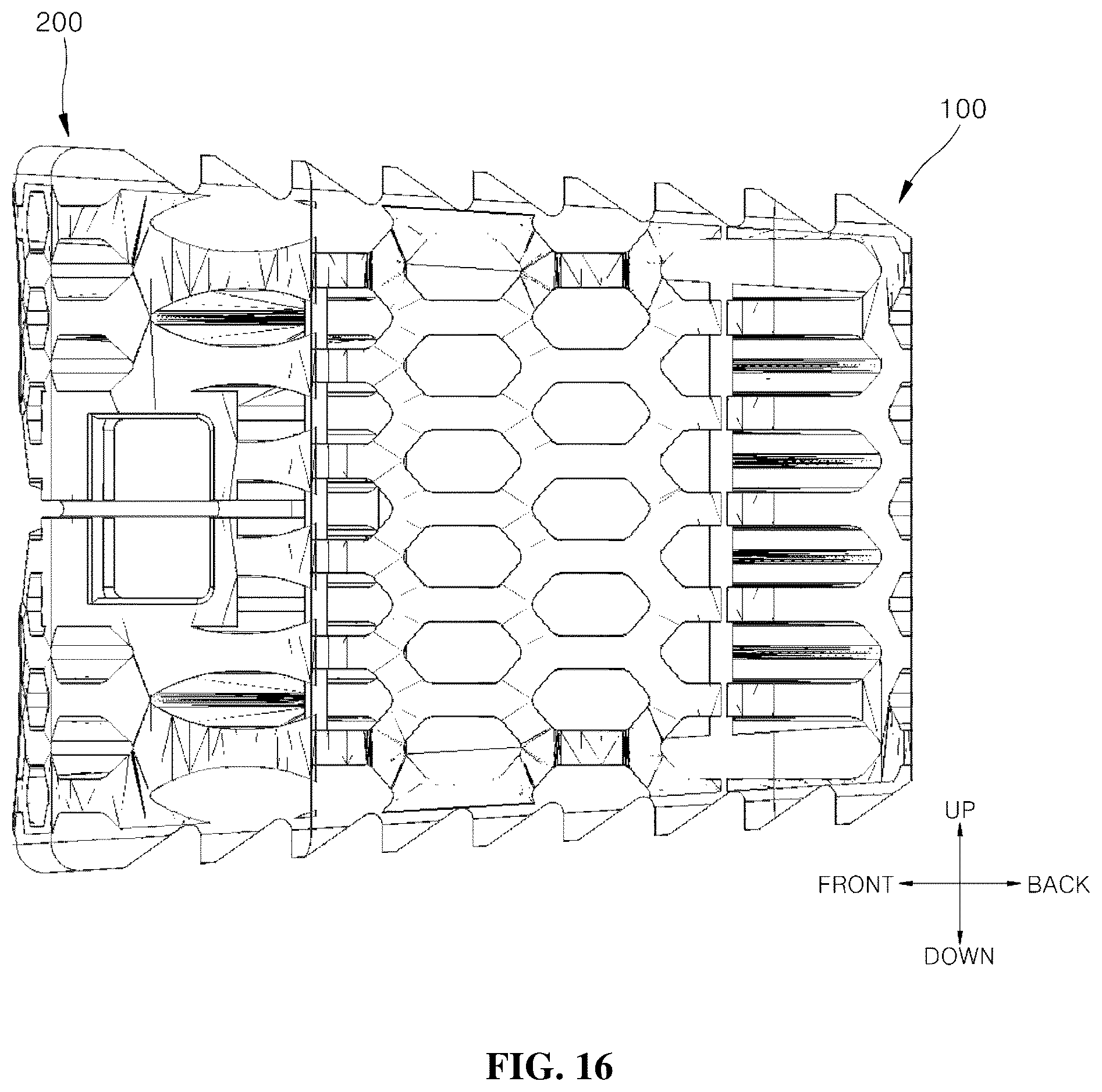 Patent US12599489 Figure 16 – Spinal cage fixable through insertion of bone screws