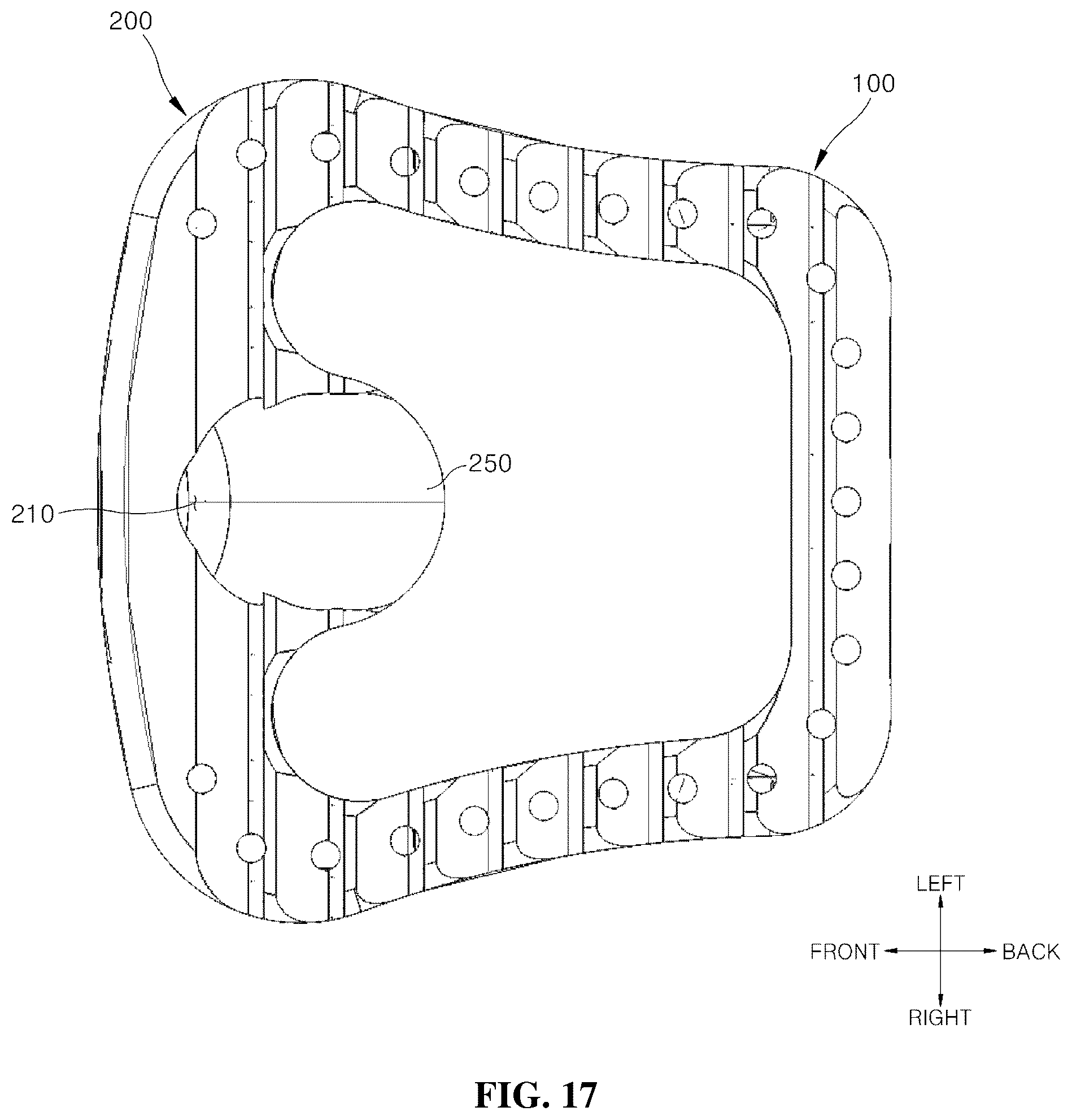 Patent US12599489 Figure 17 – Spinal cage fixable through insertion of bone screws