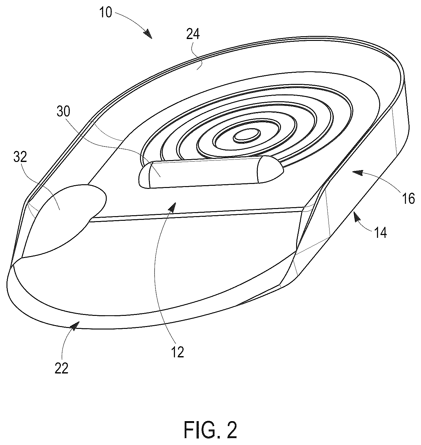 Patent US12599494 Figure 2 – Force redistribution hindfoot shoe insert