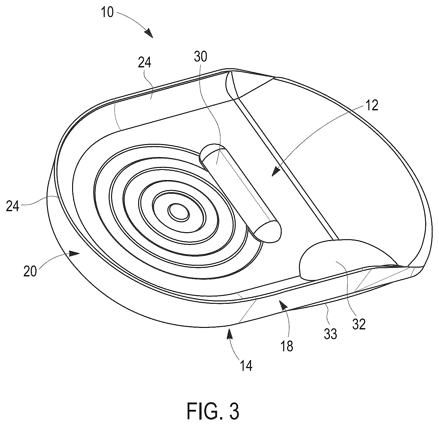 Patent US12599494 Figure 3 – Force redistribution hindfoot shoe insert