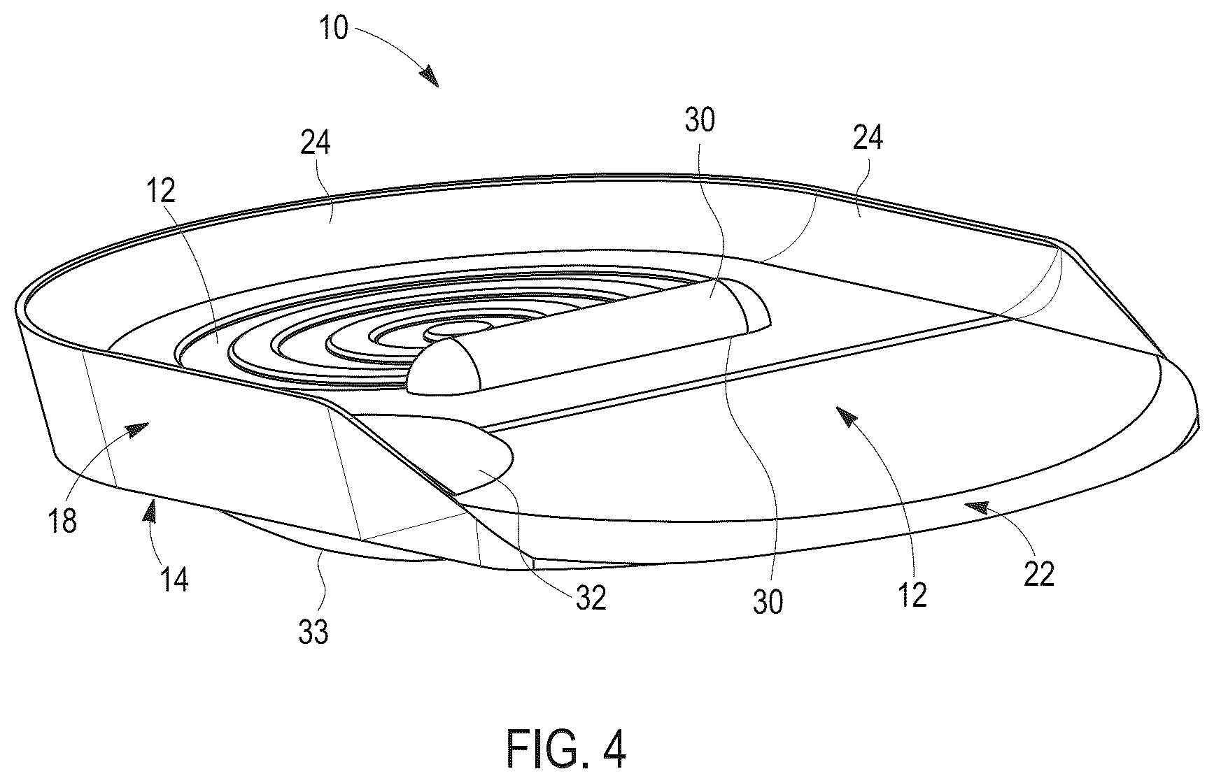 Patent US12599494 Figure 4 – Force redistribution hindfoot shoe insert