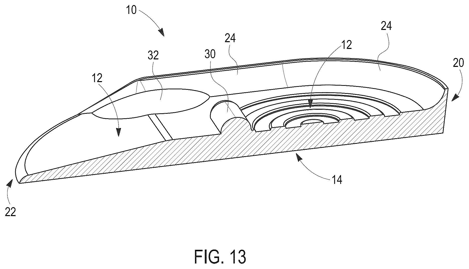 Patent US12599494 Figure 13 – Force redistribution hindfoot shoe insert