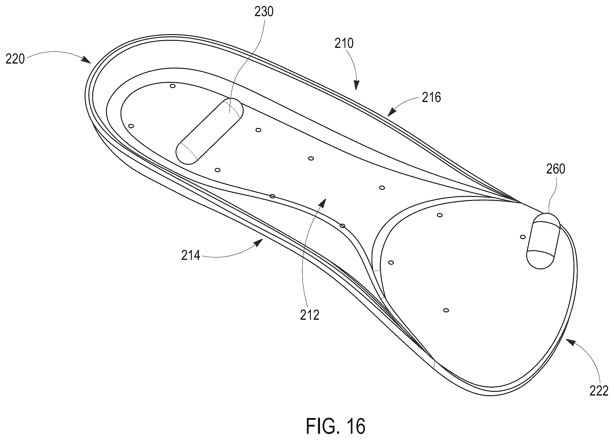Patent US12599494 Figure 16 – Force redistribution hindfoot shoe insert