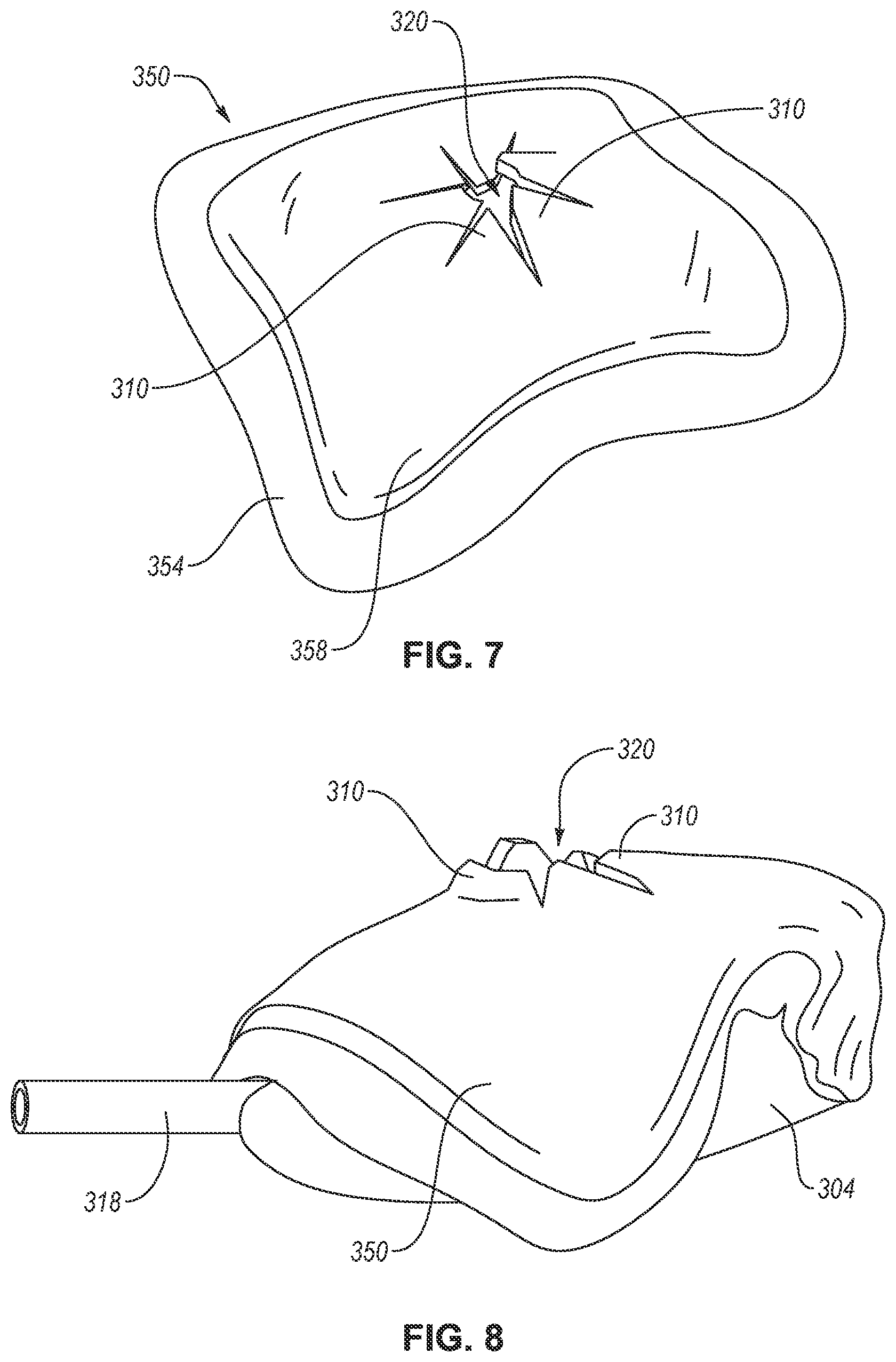 Patent US12599495 Figure 7 – Male external catheter with attachment interface configured to bias against penis