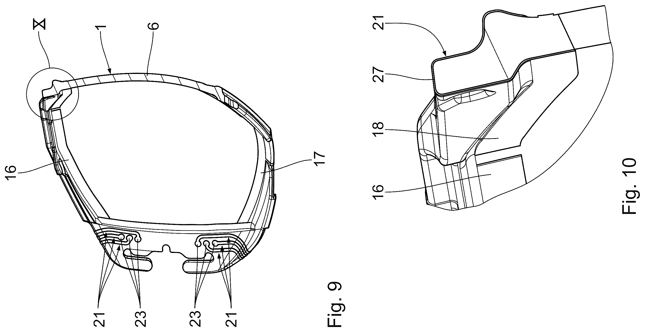 Patent US12599503 Figure 9 – Goggle lens