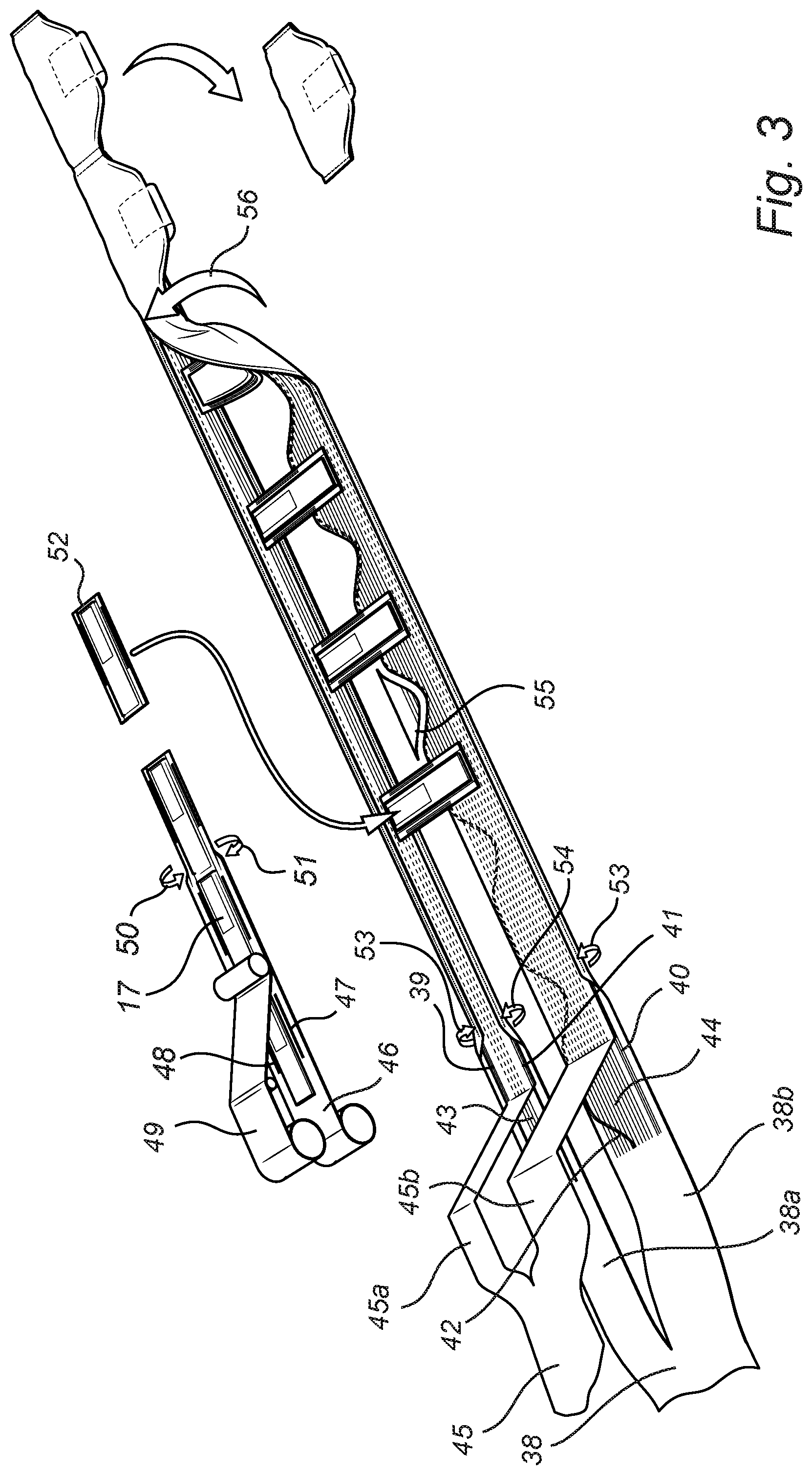 Patent US12599507 Figure 3 – Method and apparatus for manufacturing an elastic laminate and a disposable absorbent hygiene product comprising the elastic laminate