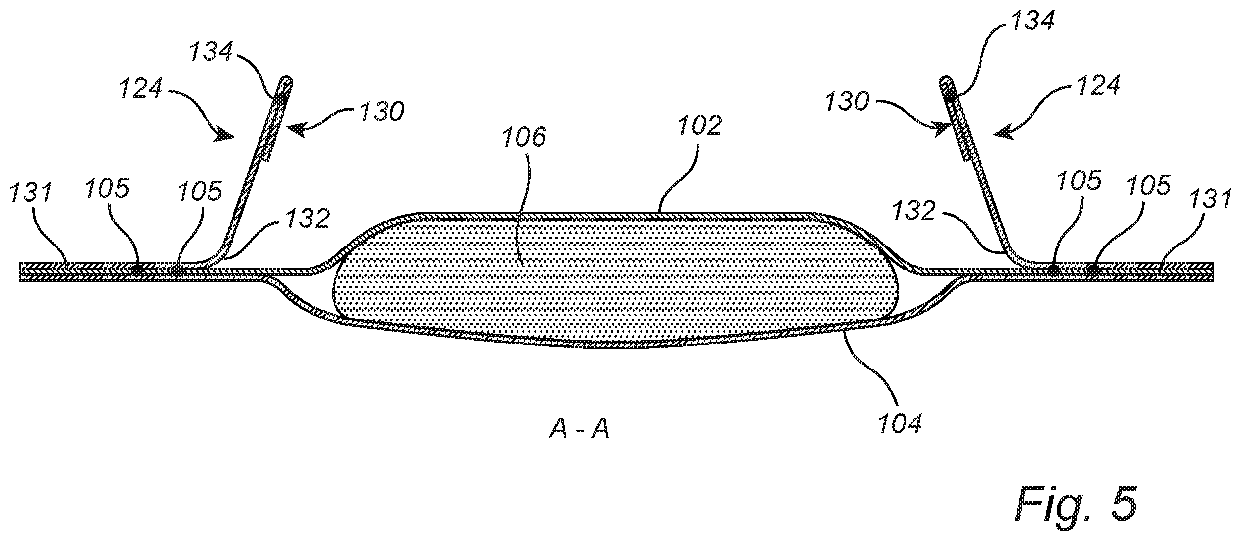 Patent US12599507 Figure 5 – Method and apparatus for manufacturing an elastic laminate and a disposable absorbent hygiene product comprising the elastic laminate