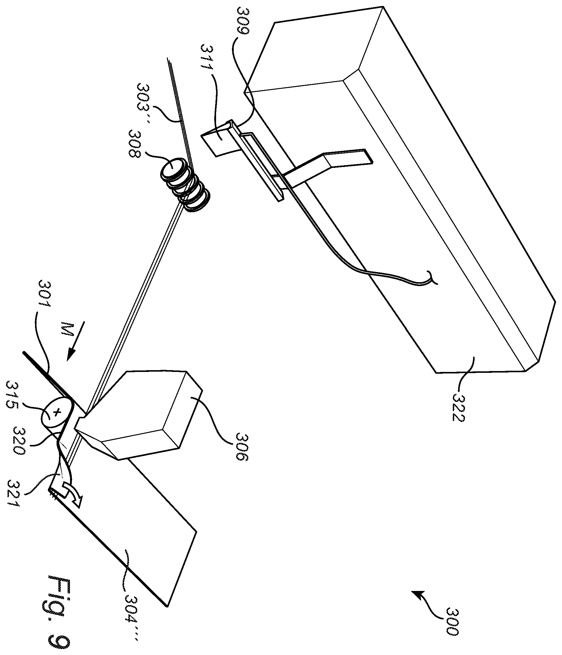 Patent US12599507 Figure 13 – Method and apparatus for manufacturing an elastic laminate and a disposable absorbent hygiene product comprising the elastic laminate