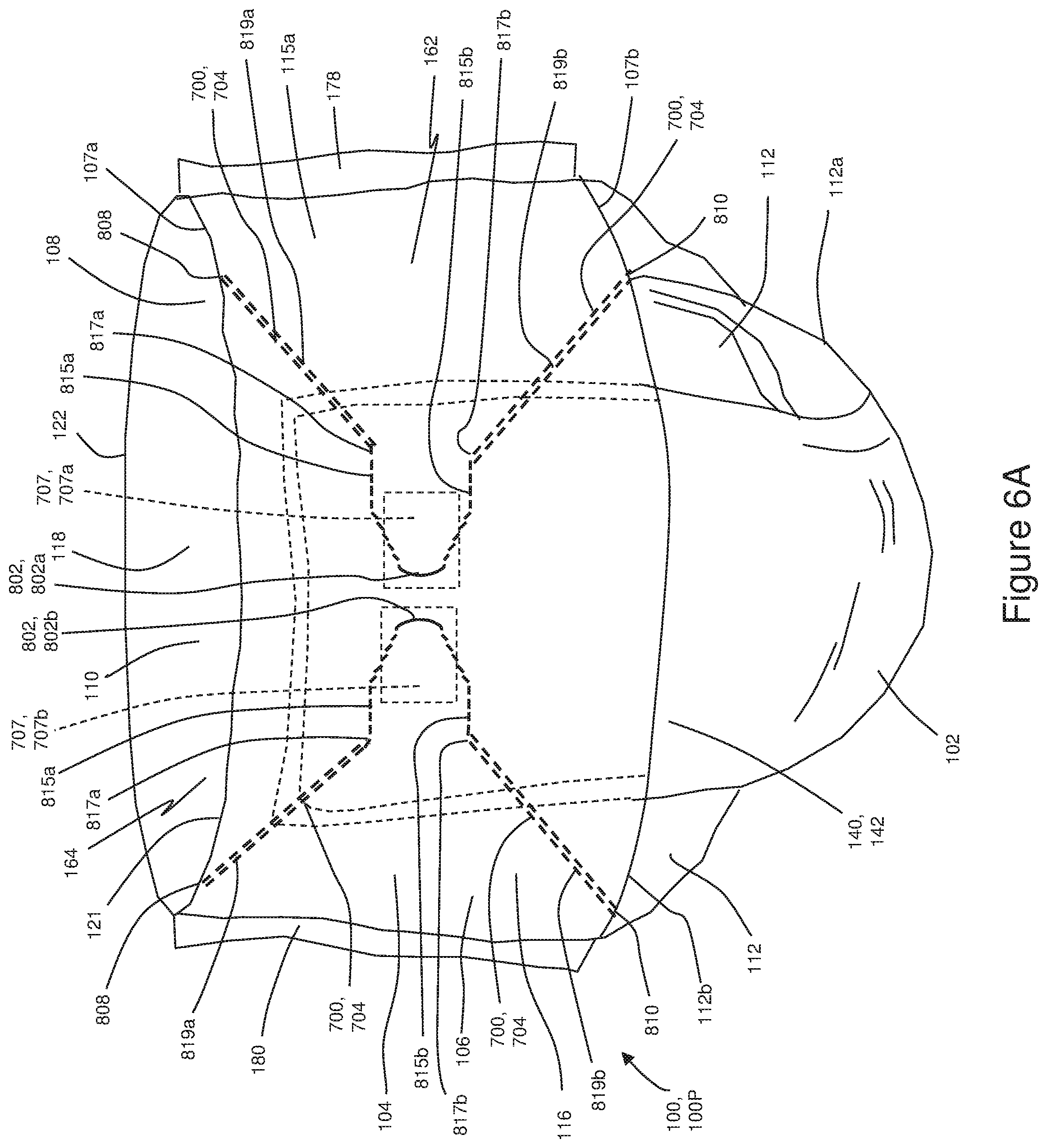 Patent US12599508 Figure 16 – Absorbent articles and methods for making absorbent articles with frangible pathways