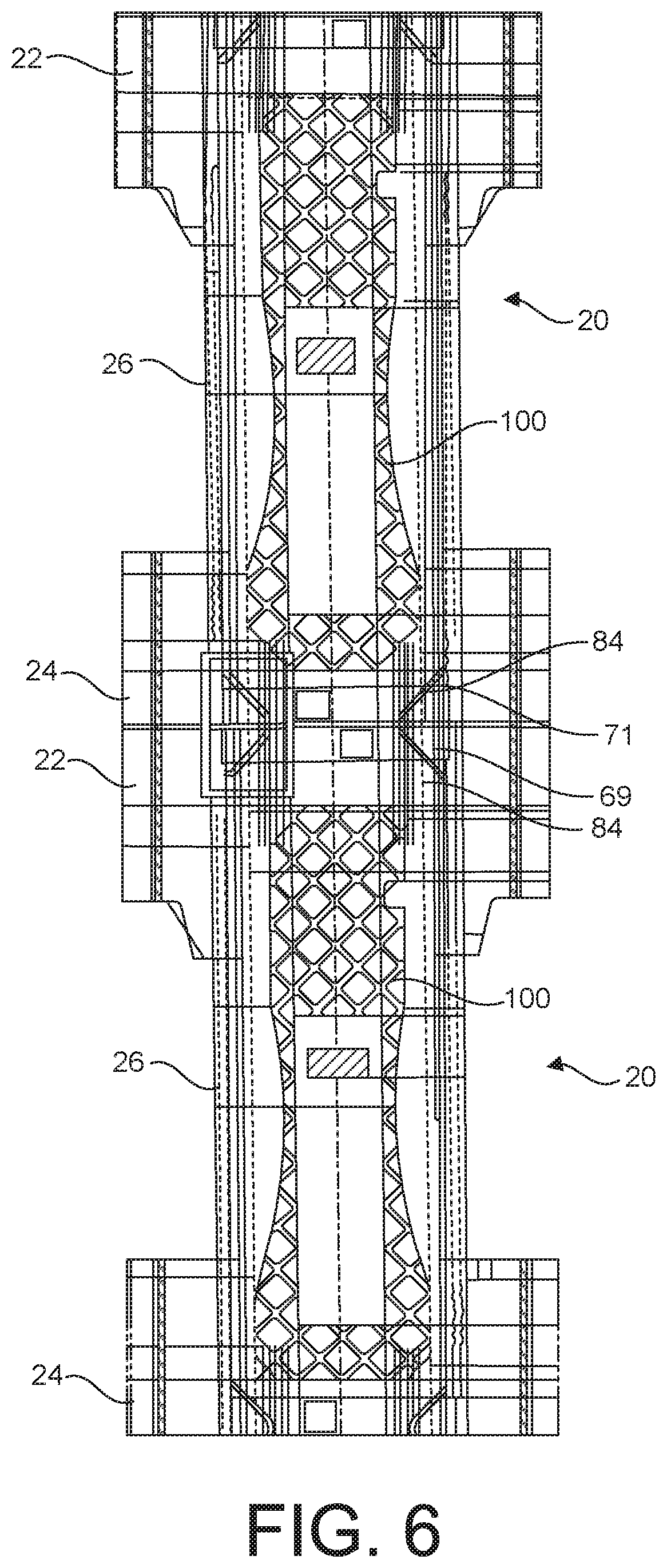 Patent US12599510 Figure 6 – Absorbent article with leak-proof containment flaps