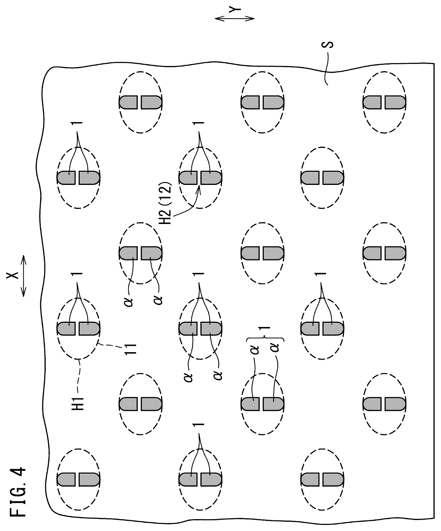 Patent US12599513 Figure 4 – Stretch layered sheet, disposable wearing article, and method and device for manufacturing stretch layered sheet