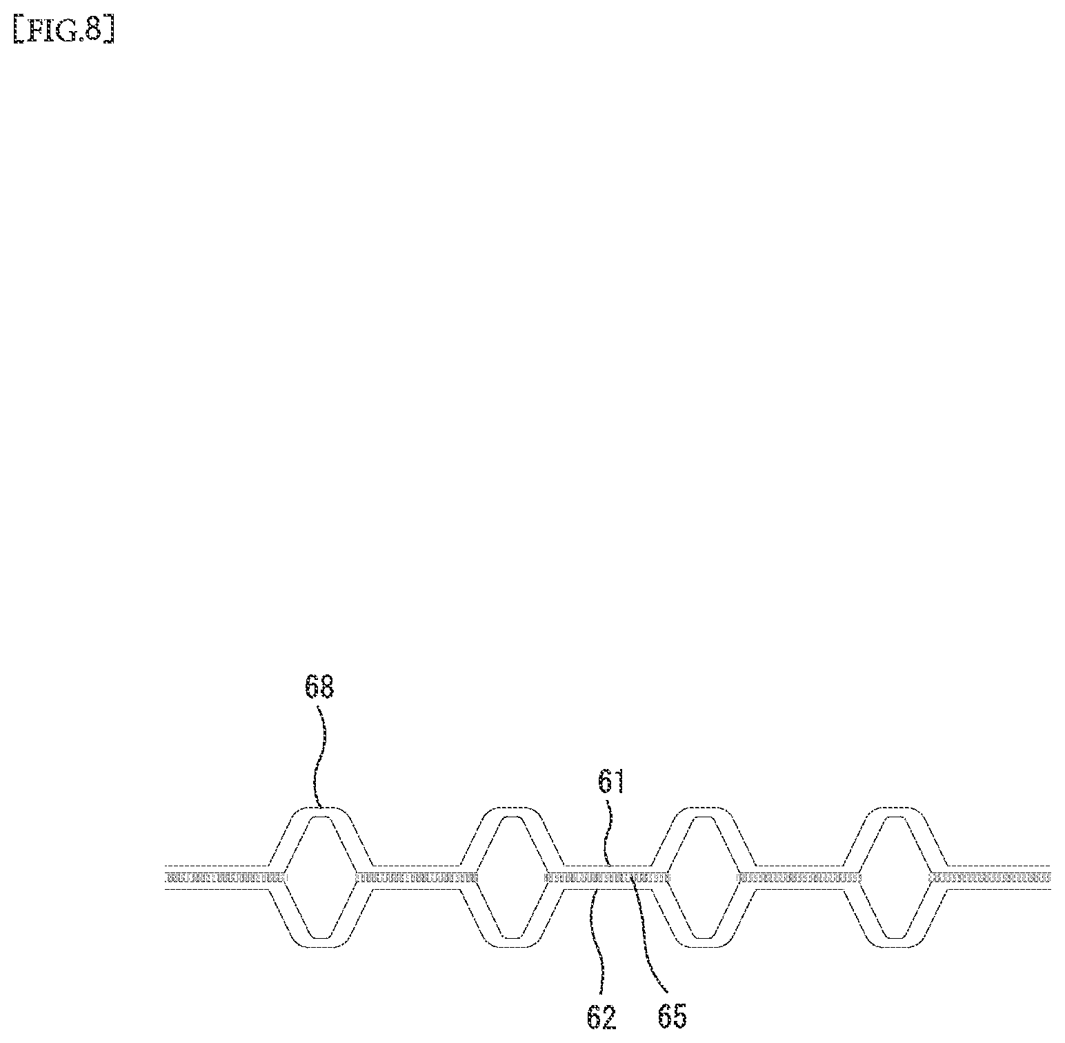 Patent US12599514 Figure 8 – Disposable diaper and method for manufacturing same