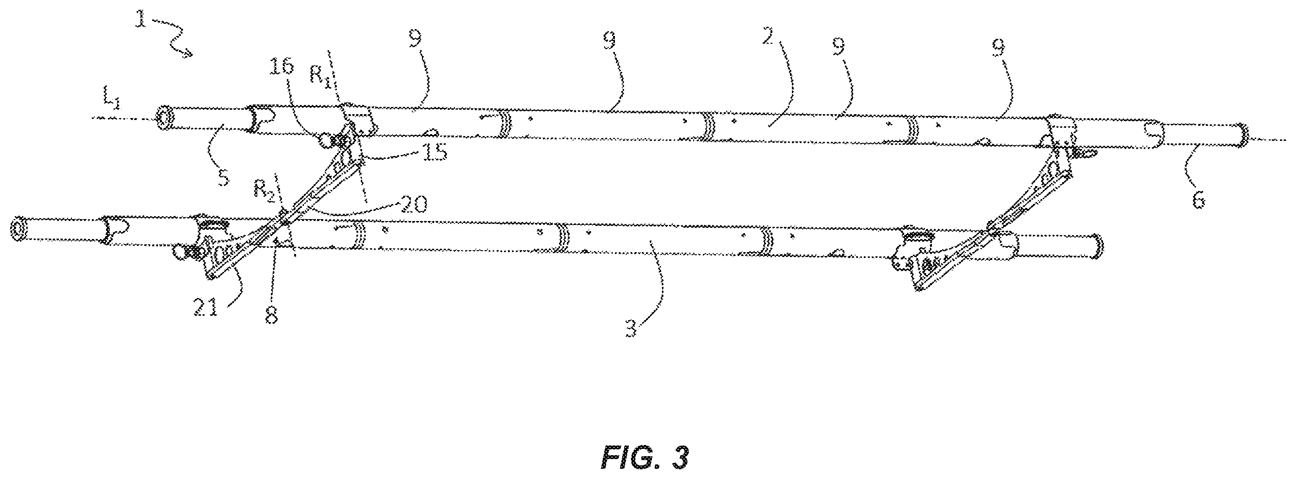 Patent US12599516 Figure 3 – Collapsible stretcher