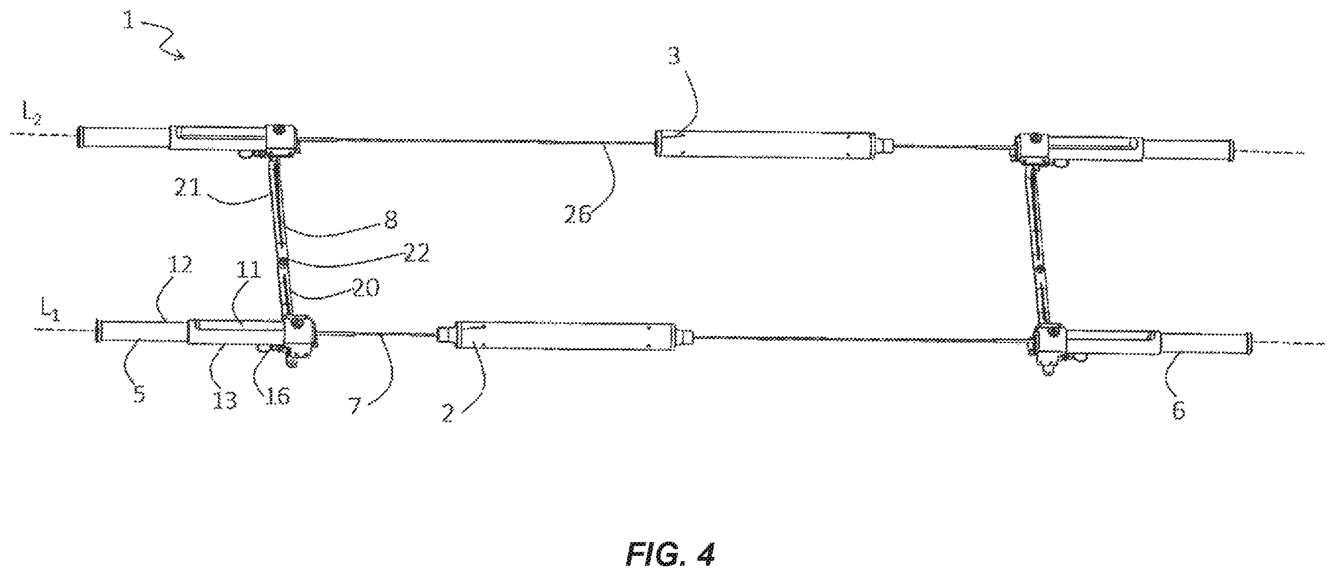 Patent US12599516 Figure 4 – Collapsible stretcher