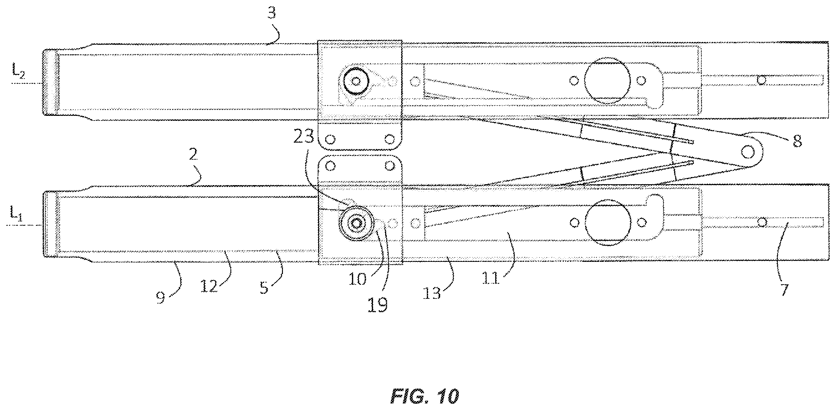 Patent US12599516 Figure 10 – Collapsible stretcher