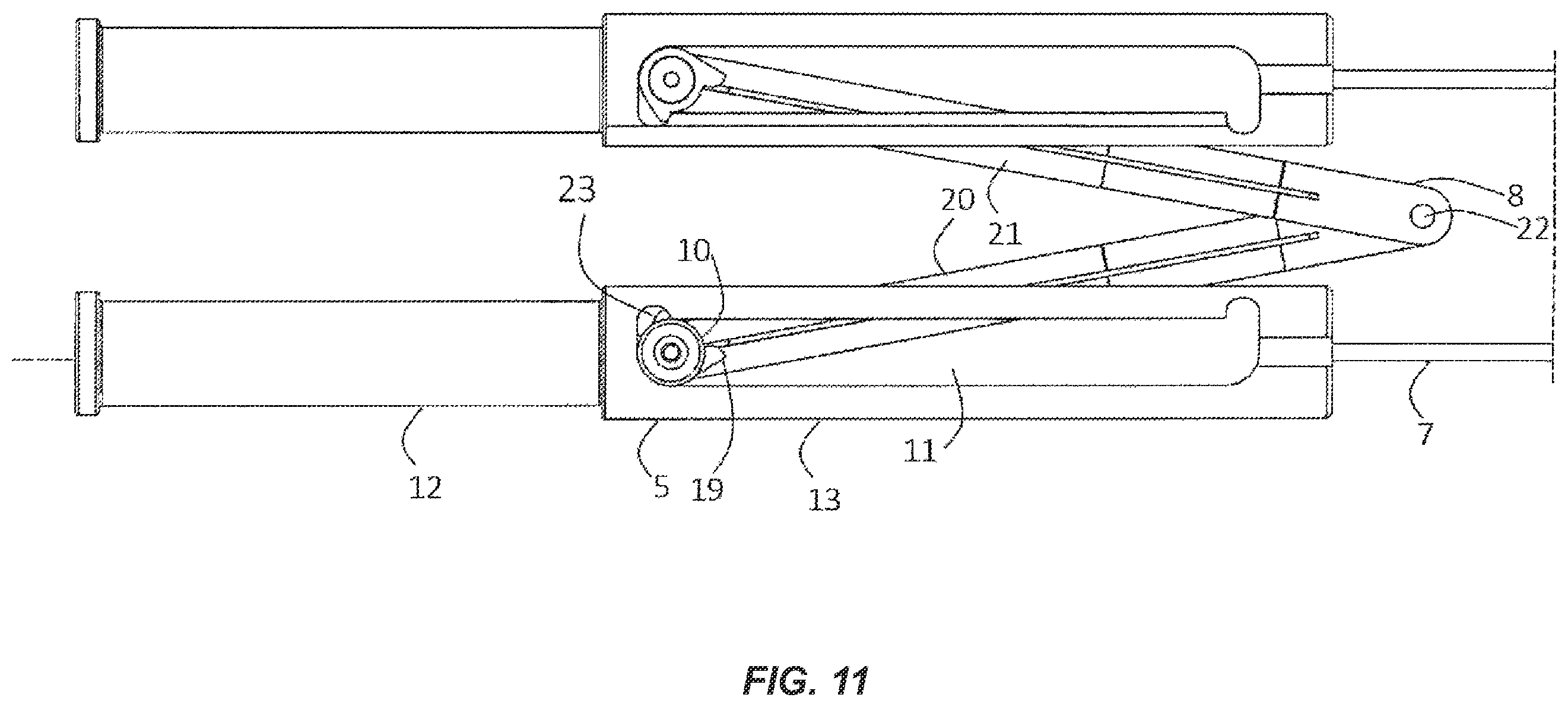 Patent US12599516 Figure 11 – Collapsible stretcher