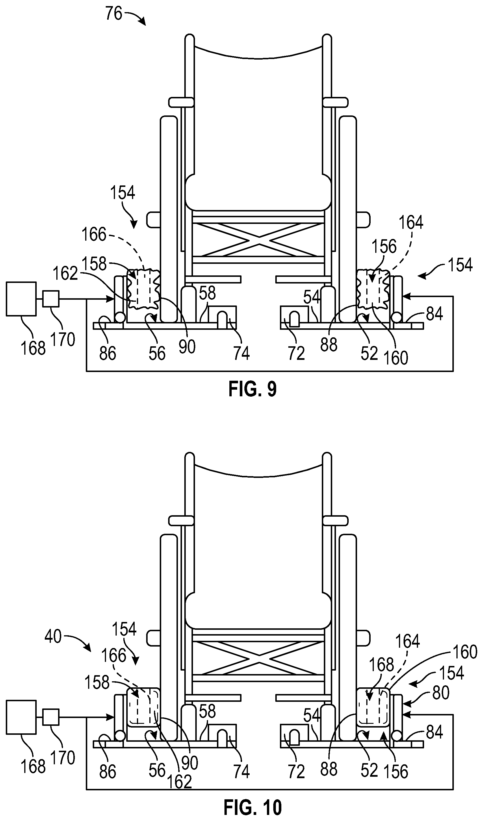 Patent US12599519 Figure 8 – Wheelchair docking system for a vehicle
