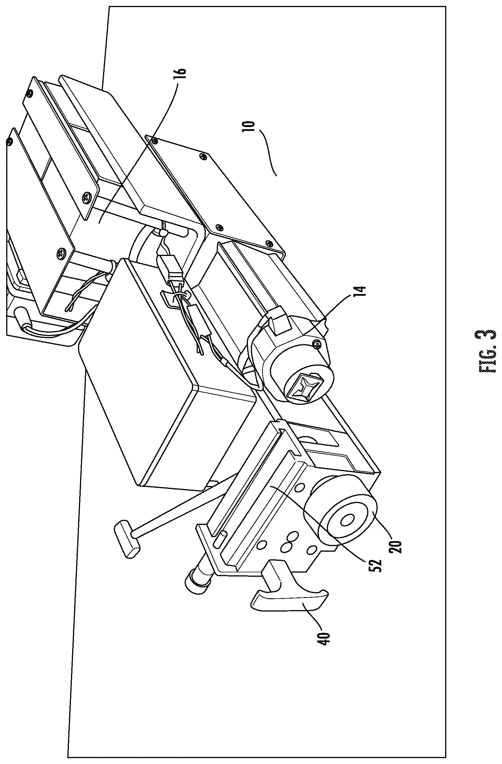 Patent US12599520 Figure 3 – Electrical power assistance device for transport wheelchair