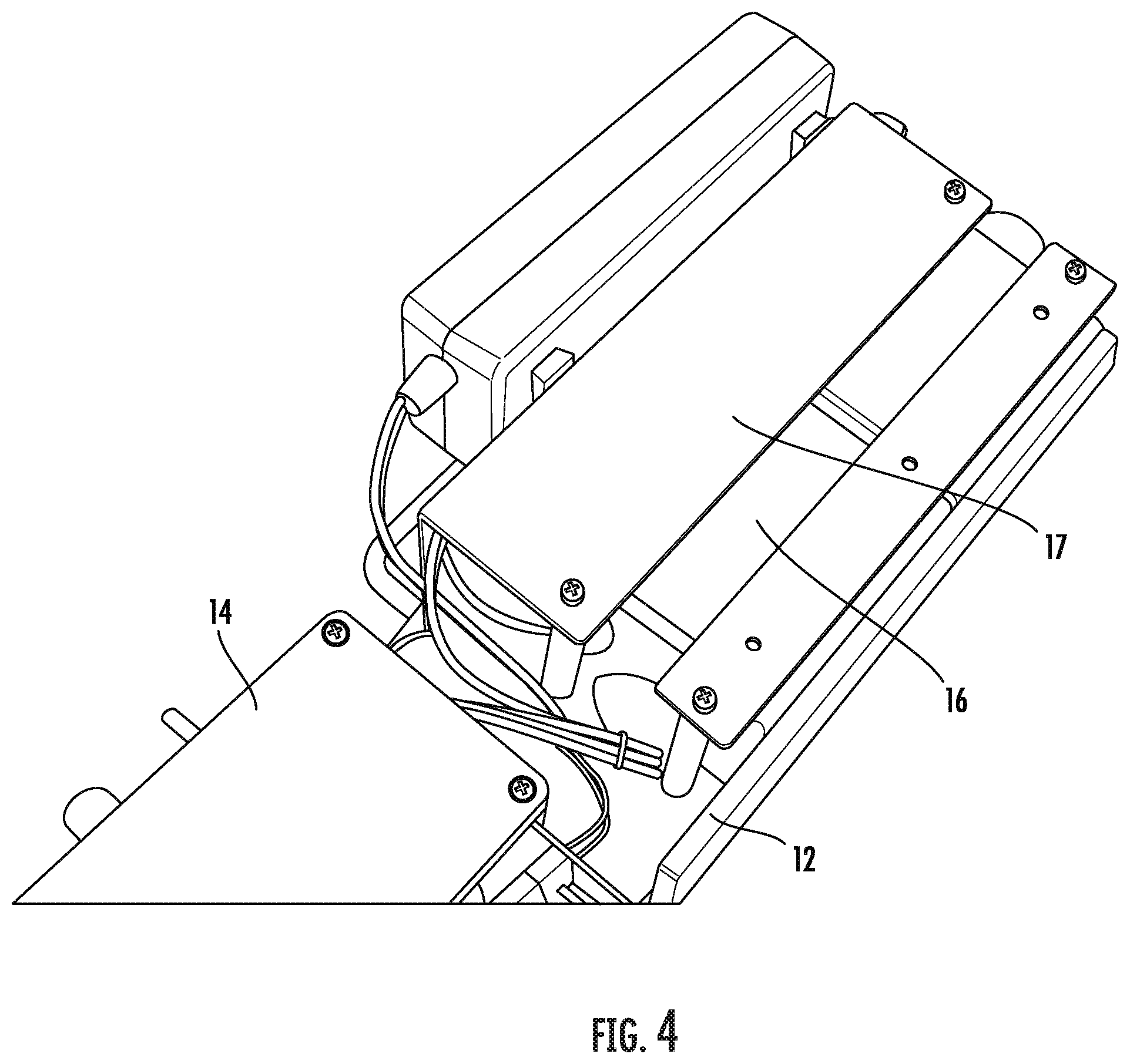 Patent US12599520 Figure 4 – Electrical power assistance device for transport wheelchair