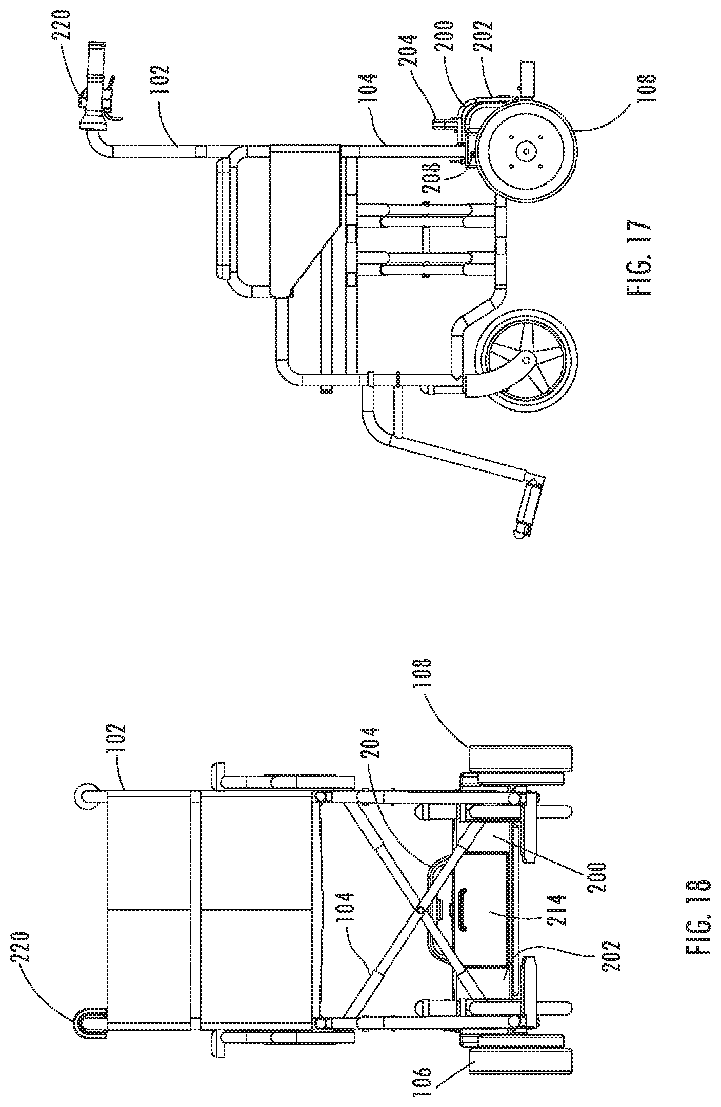 Patent US12599520 Figure 17 – Electrical power assistance device for transport wheelchair