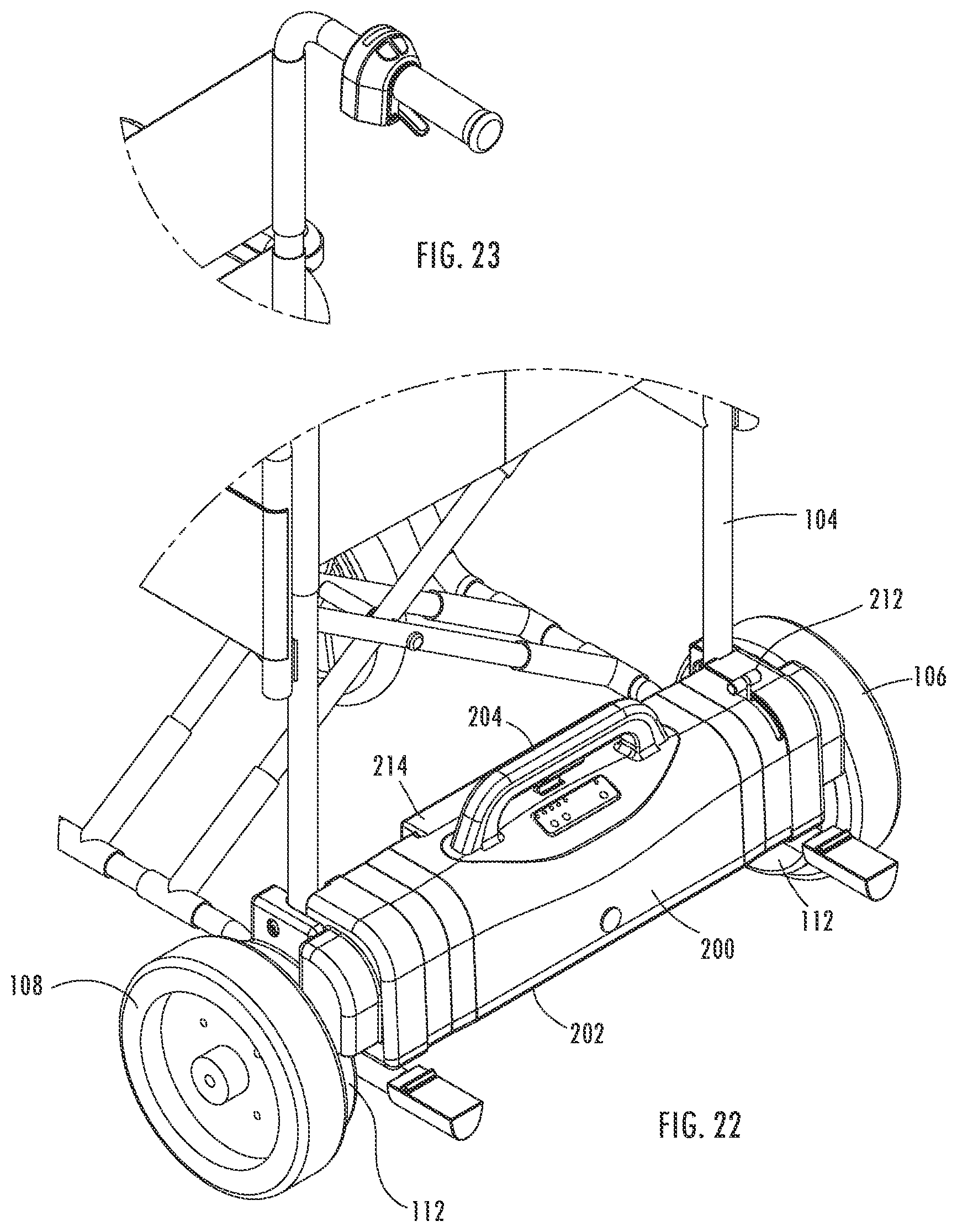Patent US12599520 Figure 20 – Electrical power assistance device for transport wheelchair