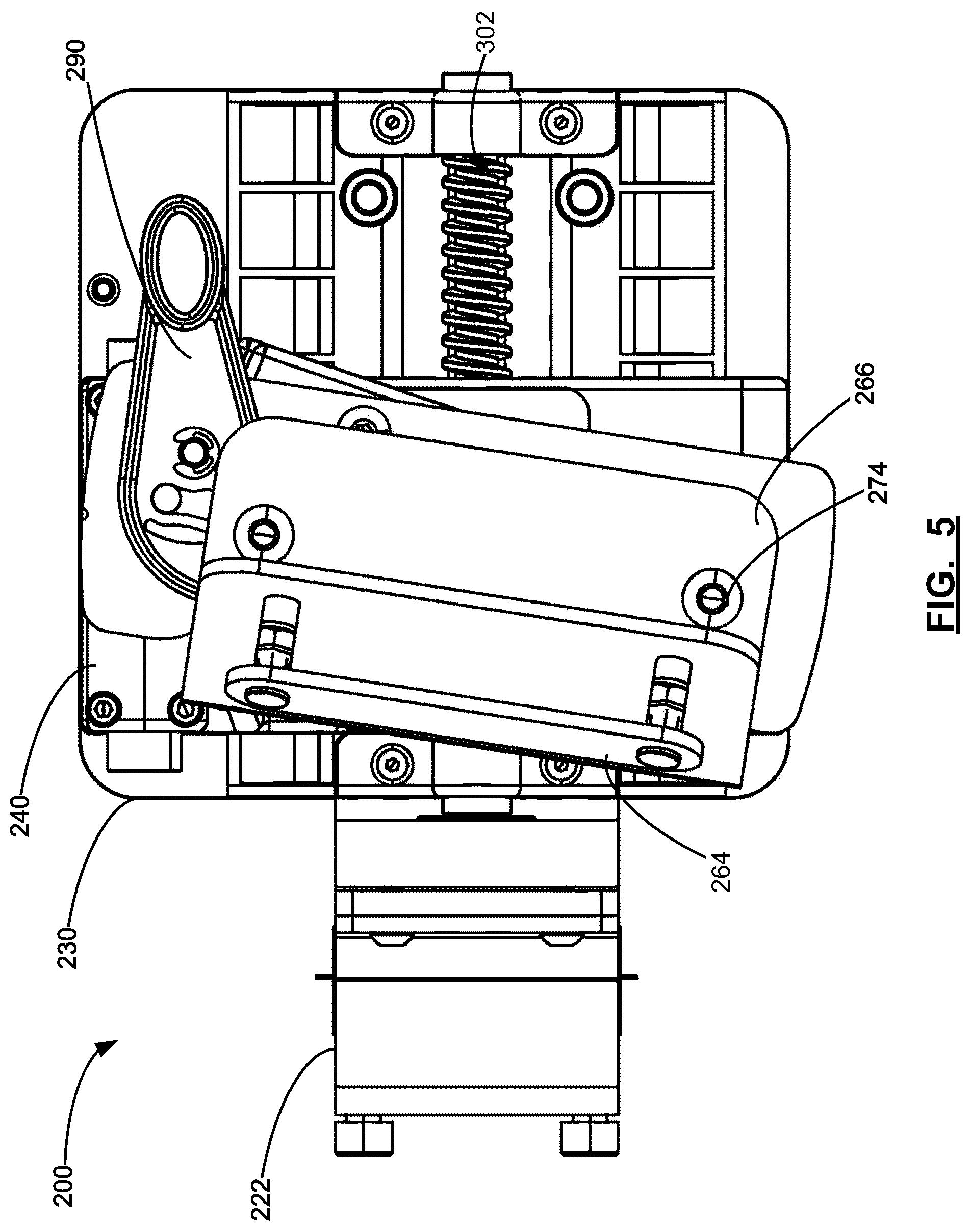 Patent US12599521 Figure 5 – Adjustment device for removably coupling a seatback to a seat
