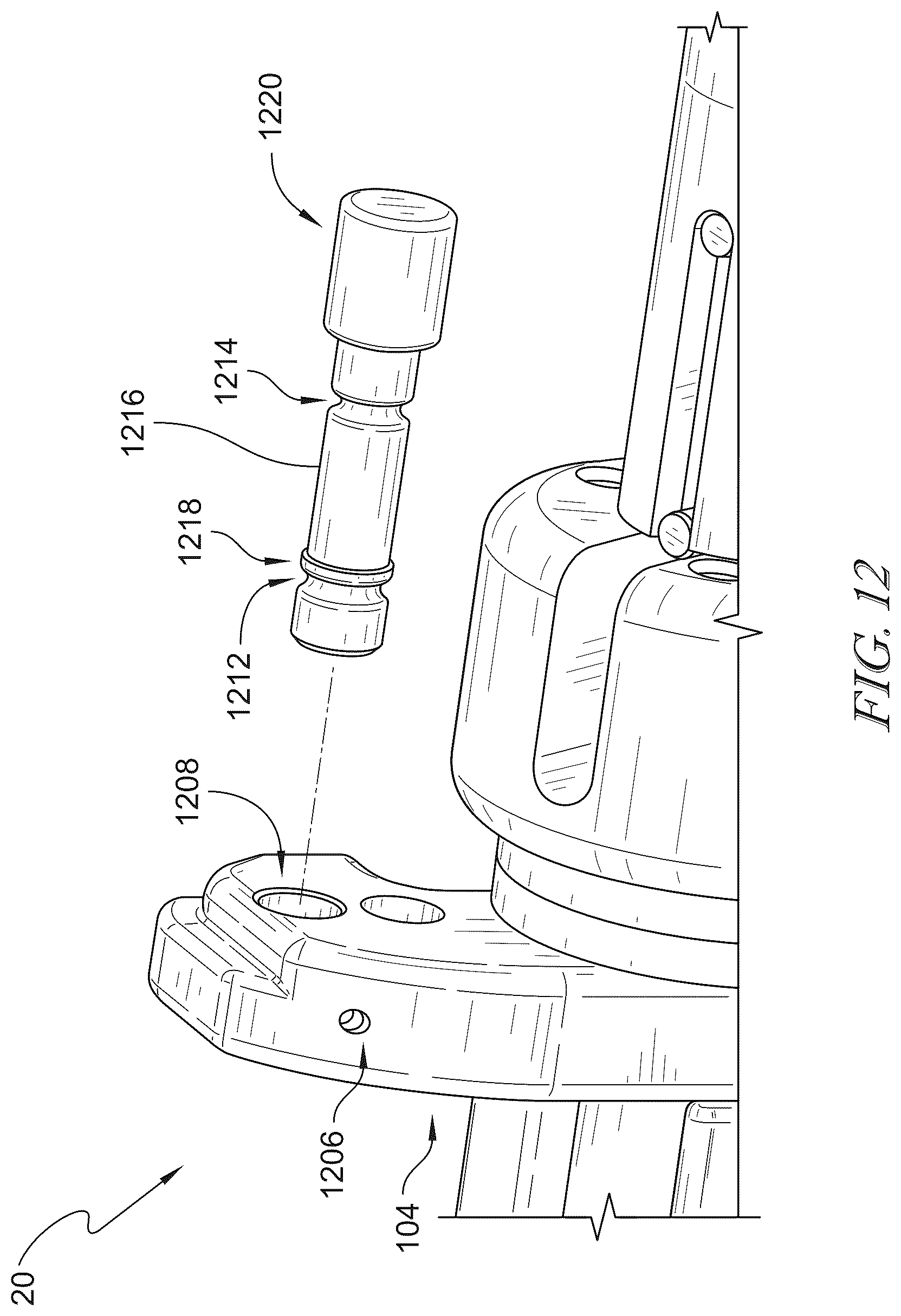 Patent US12599526 Figure 11 – Surgical support system with support top height adjustment