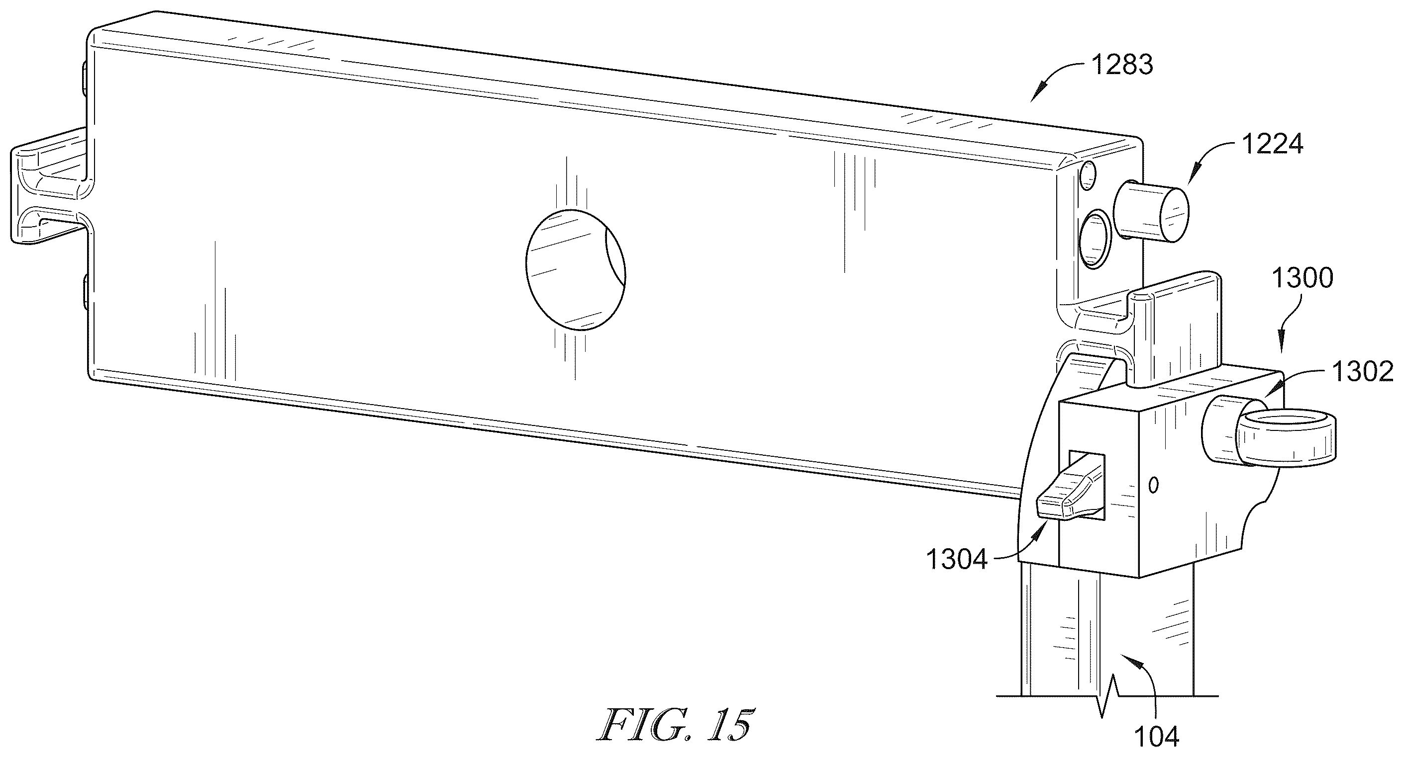 Patent US12599526 Figure 13 – Surgical support system with support top height adjustment