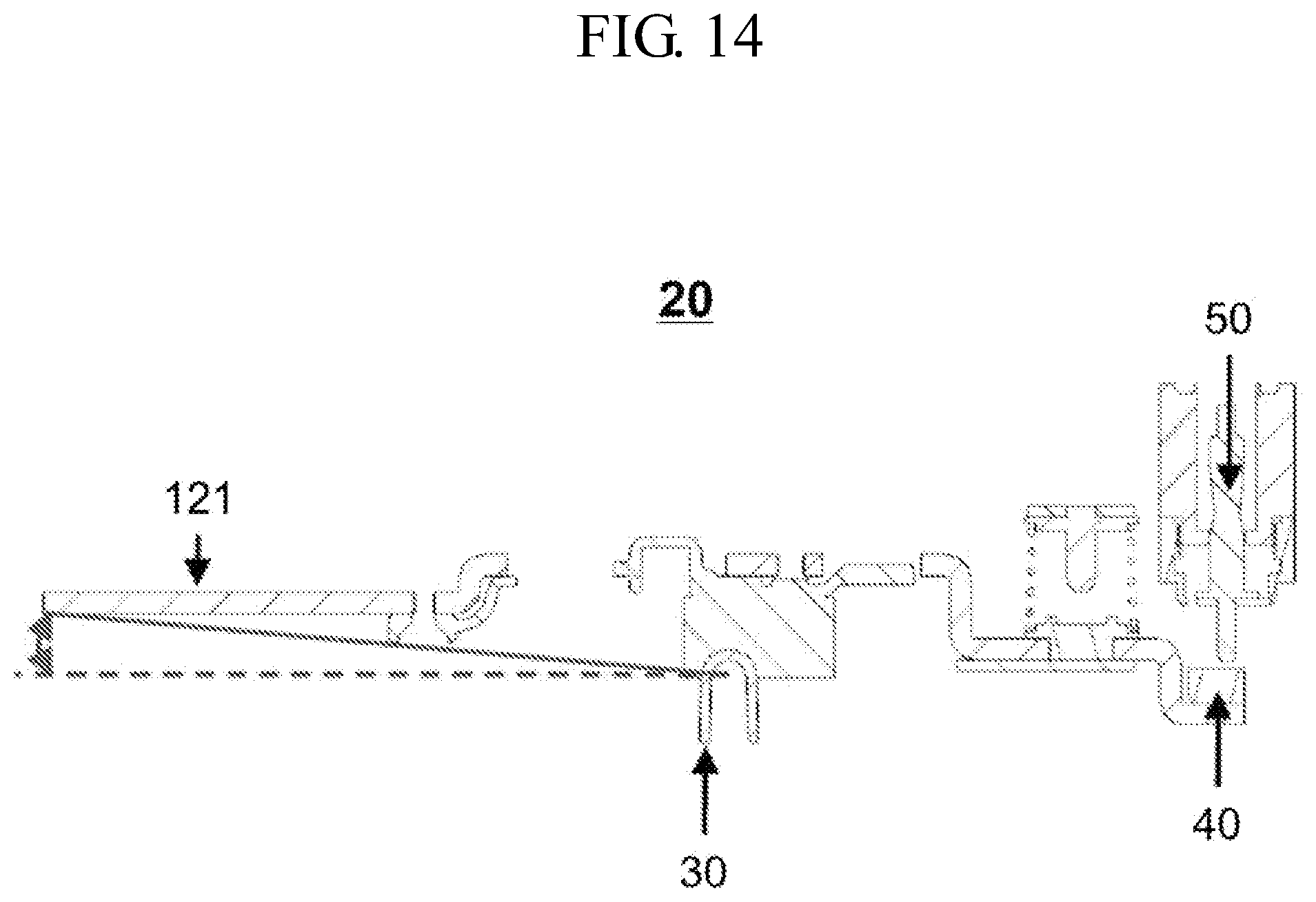Patent US12599529 Figure 14 – Foot controller for dental unit chair