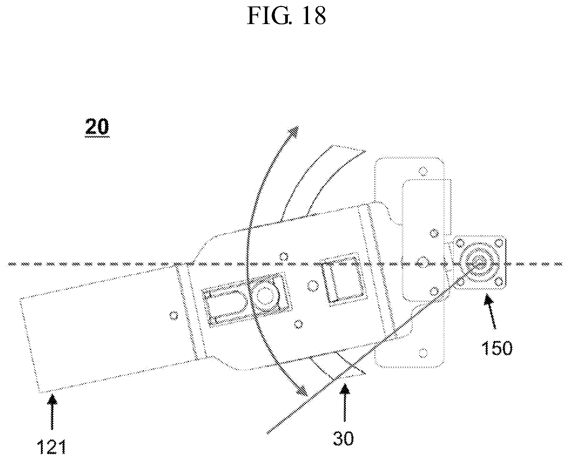 Patent US12599529 Figure 18 – Foot controller for dental unit chair