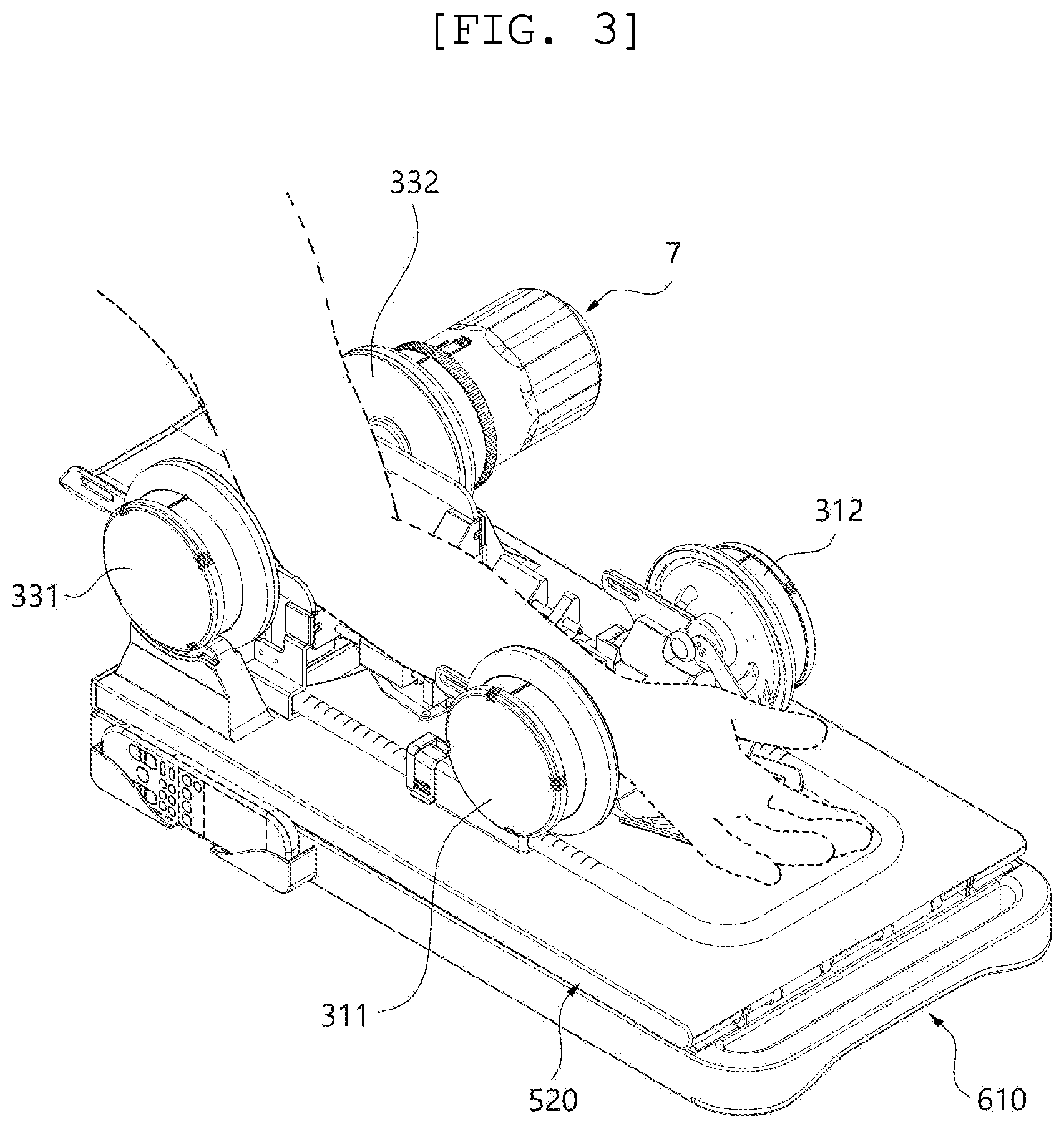 Patent US12599530 Figure 3 – Rehabilitation exercise device for upper and lower limbs