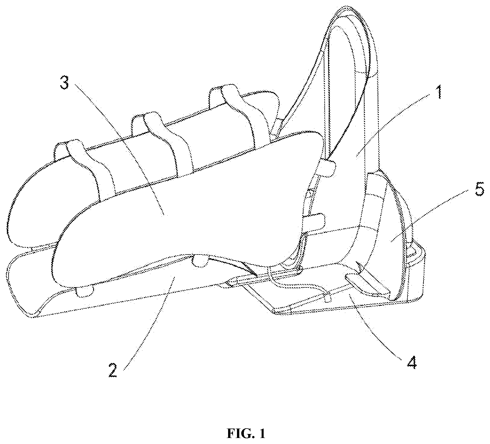 Patent US12599533 Figure 1 – Wearable electrical ankle pump massage bidirectional exerciser