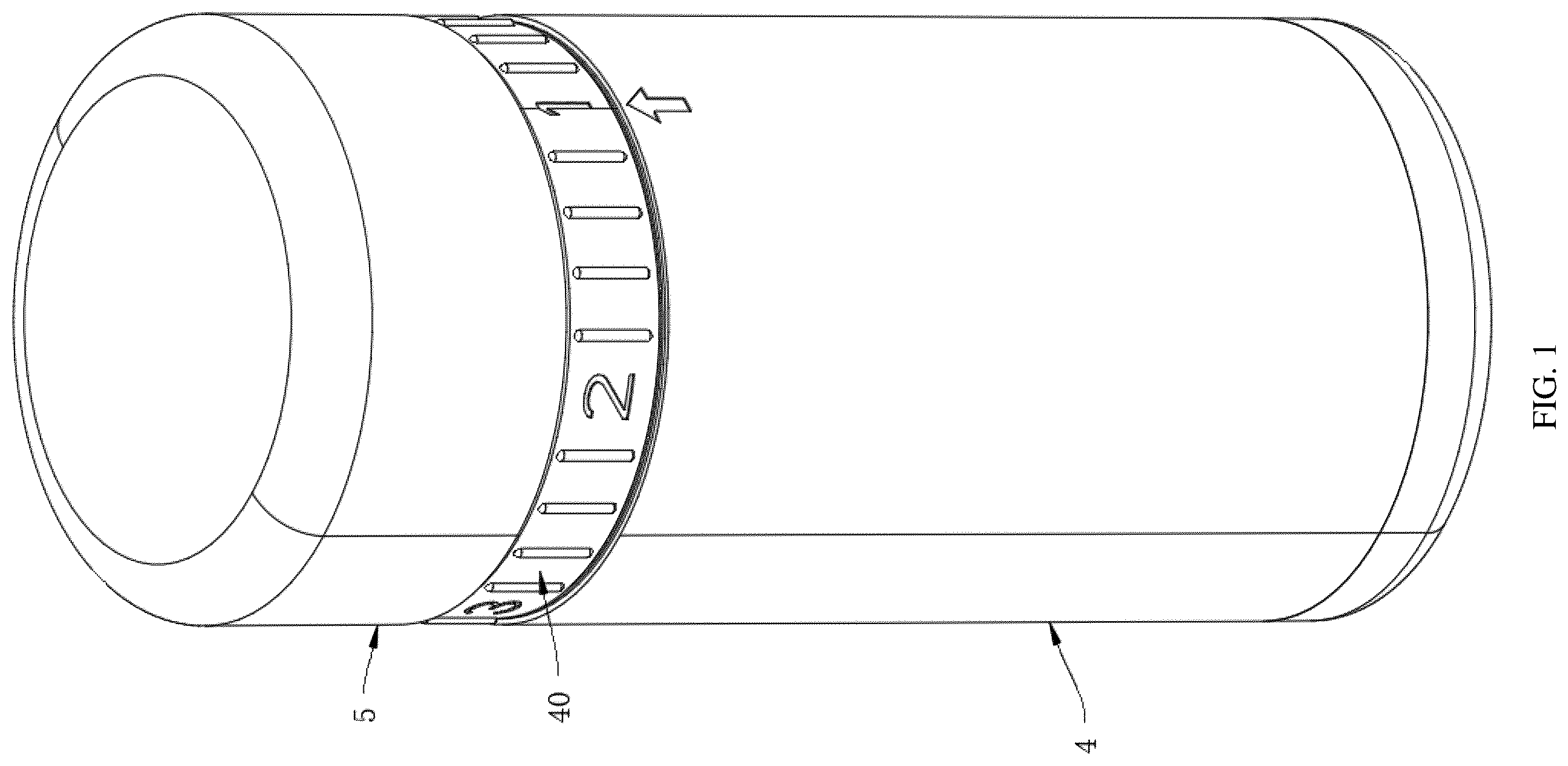 Patent US12599537 Figure 1 – Massage structure with variable inner diameter