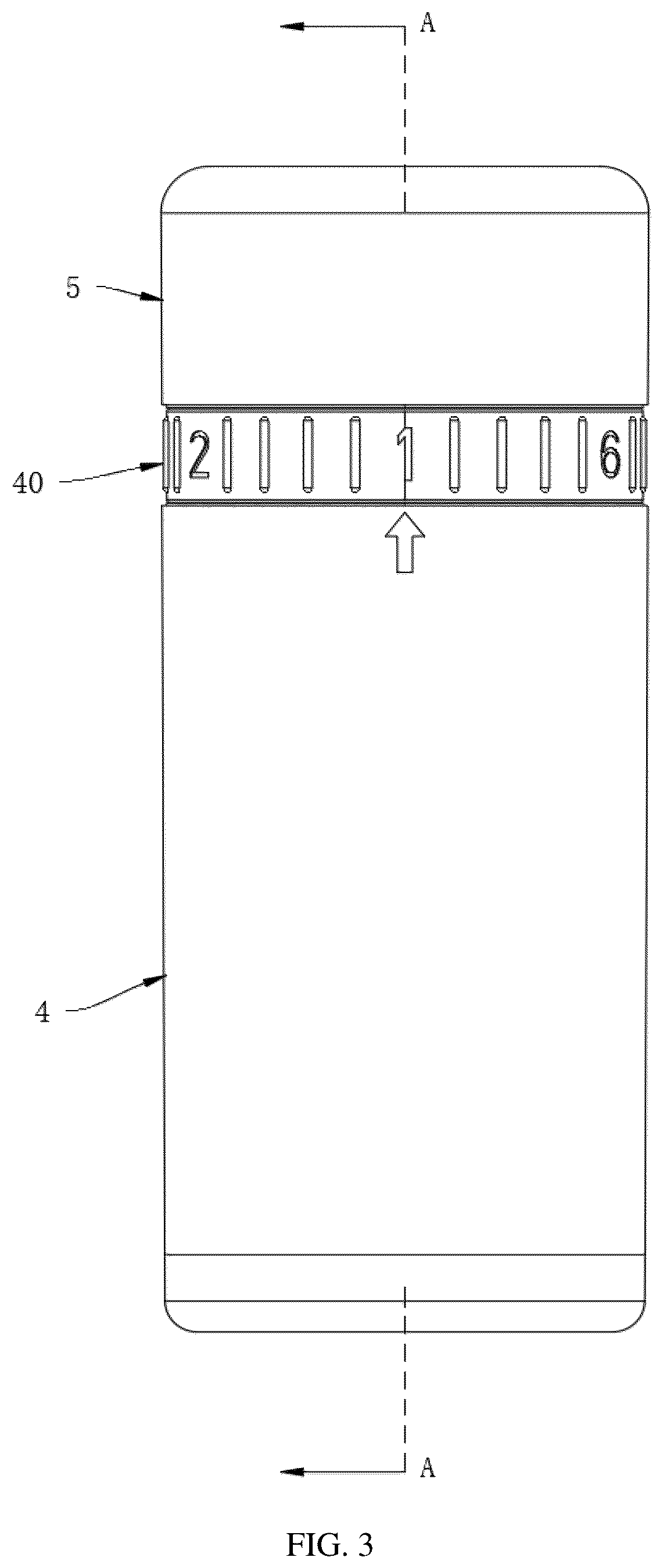 Patent US12599537 Figure 3 – Massage structure with variable inner diameter