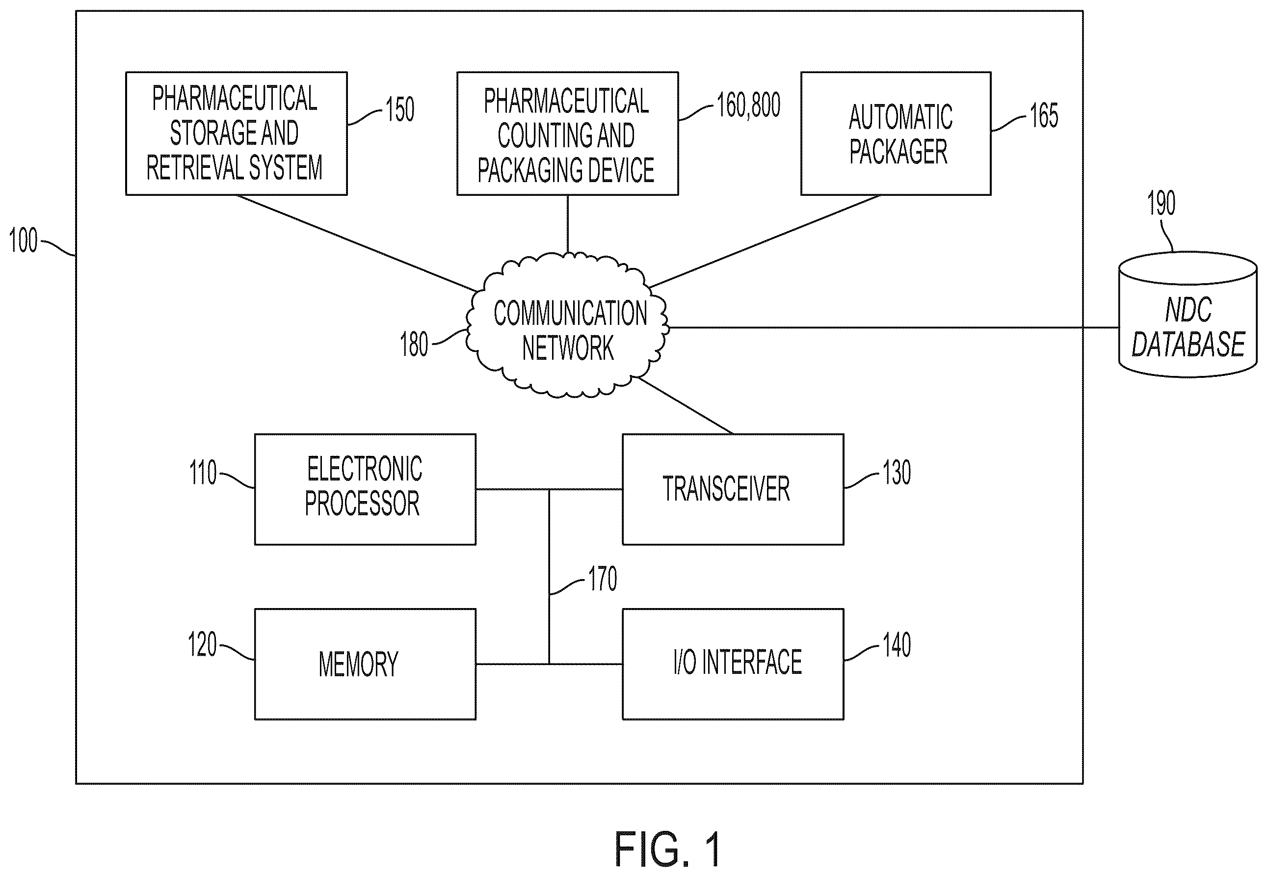 Patent US12599542 Figure 1 – Pharmaceutical counting and packaging device
