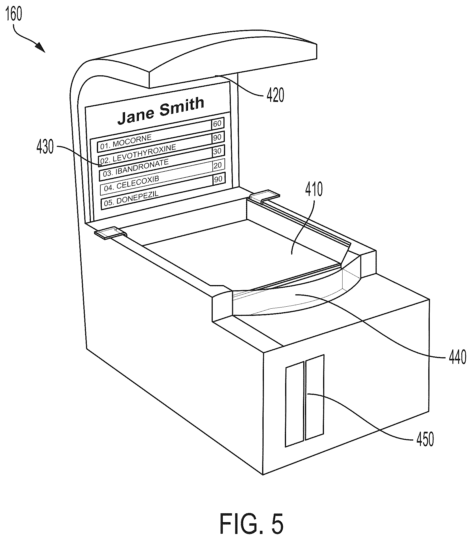 Patent US12599542 Figure 5 – Pharmaceutical counting and packaging device