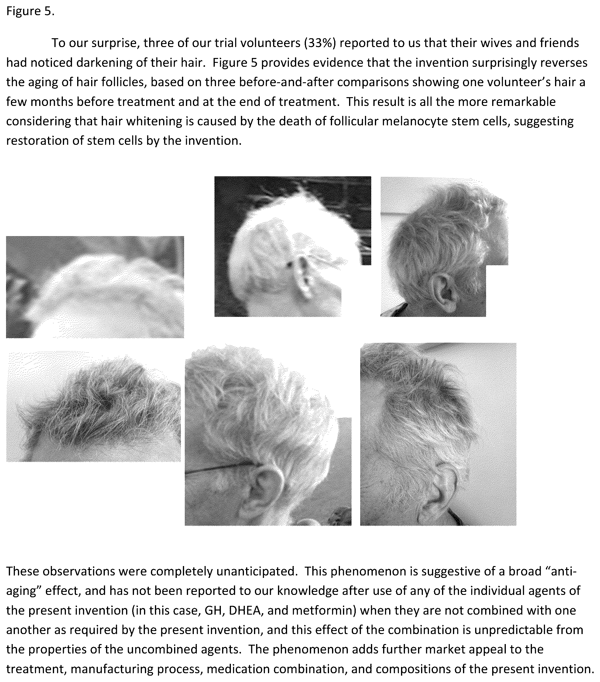 Patent US12599651 Figure 5 – Pharmaceuticals and dosing means for human aging reversal