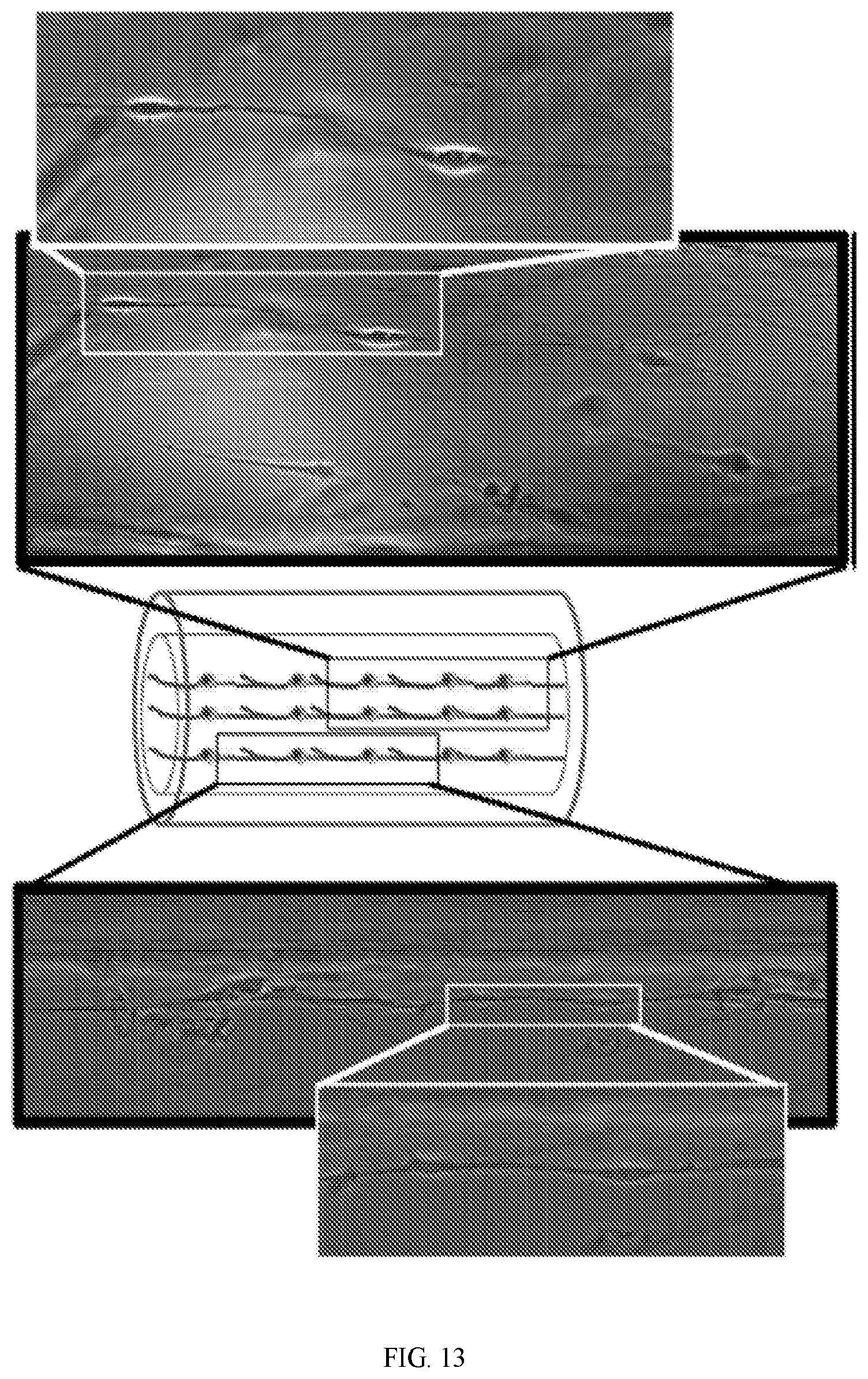 Patent US12599670 Figure 8 – Composition comprising three-dimensional astrocyte bundles of bi-polar and aligned astrocyte processes and a method of making thereof