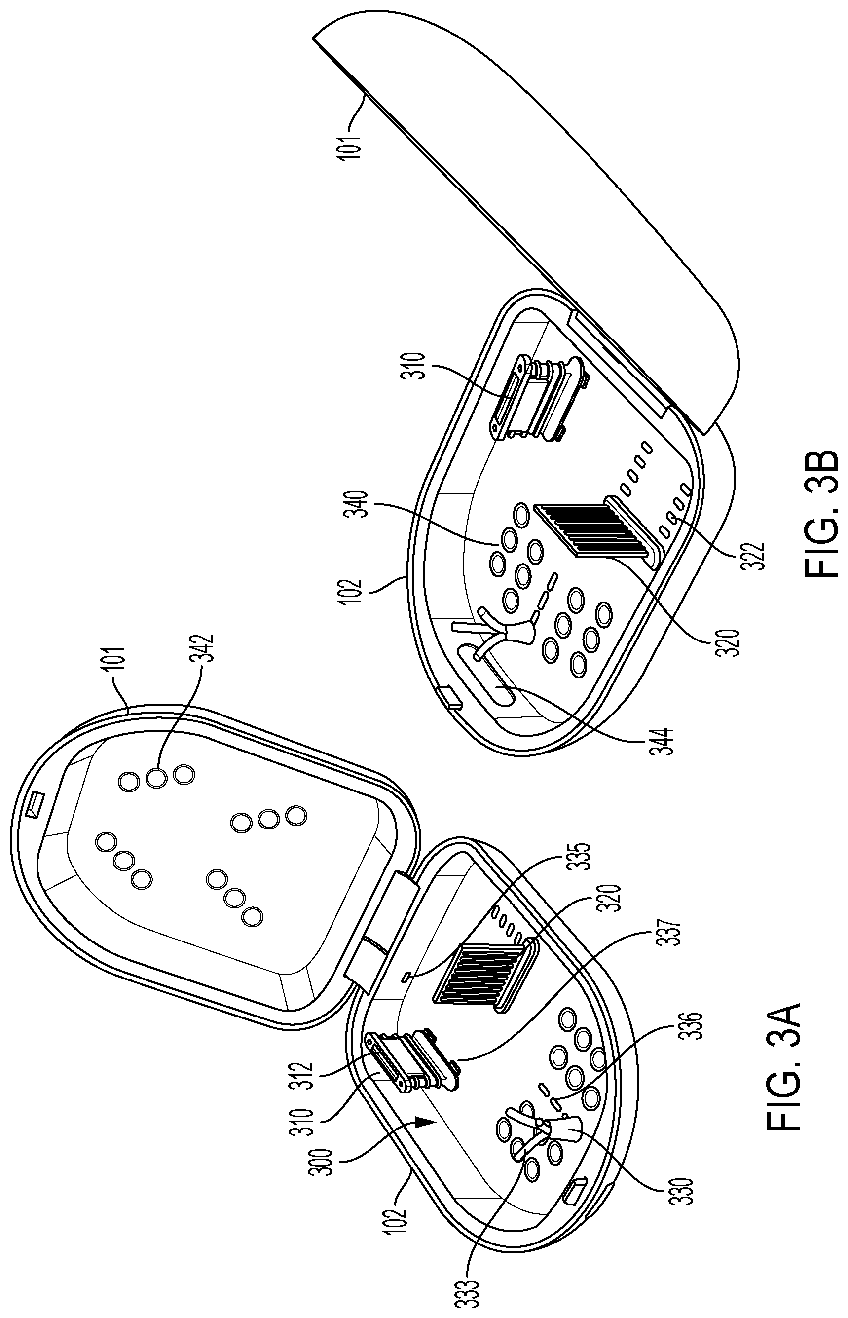 Patent US12599686 Figure 3 – Sterilization case for surgical device
