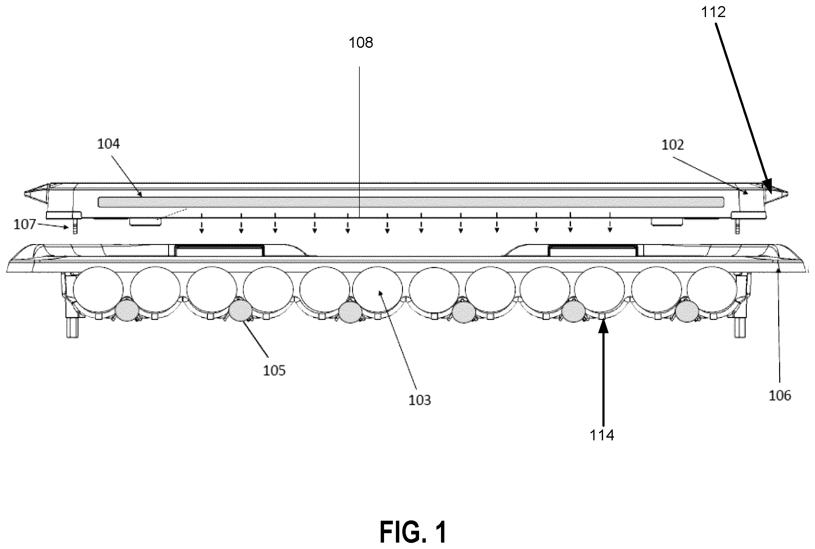 Patent US12599689 Figure 1 – Systems and methods for sterilizing gaming equipment