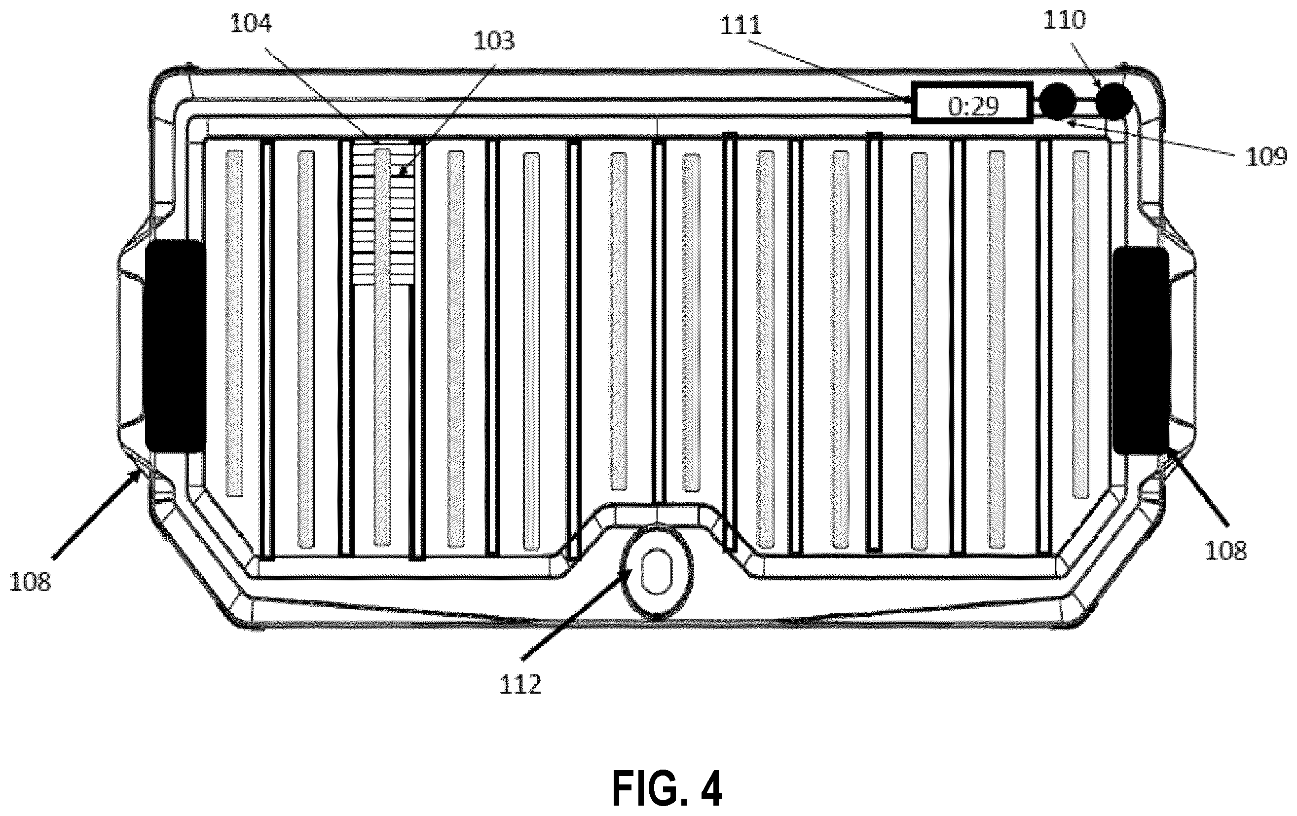 Patent US12599689 Figure 4 – Systems and methods for sterilizing gaming equipment
